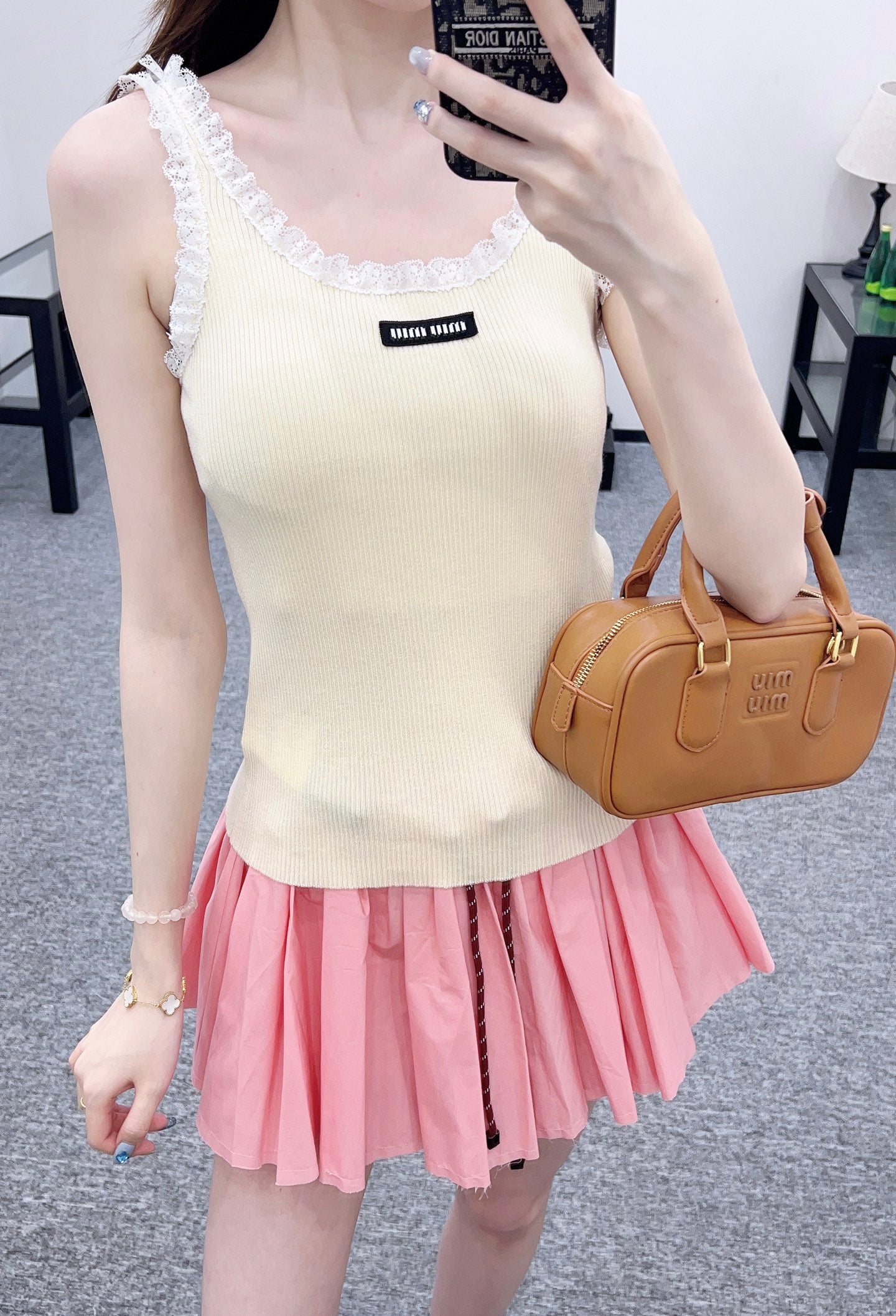 Mi*mi*♥2025 new product Lace vest