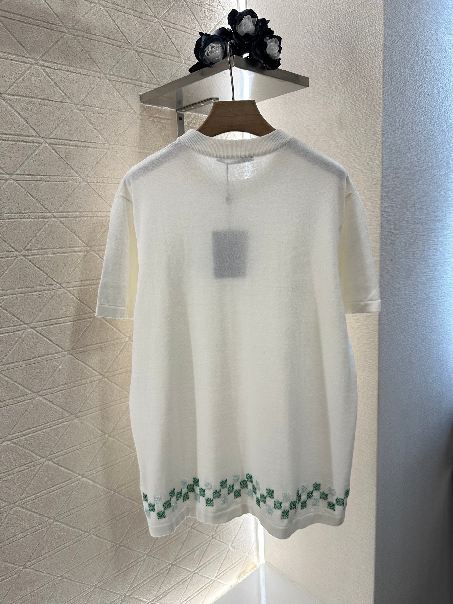 L*♥2025 new product Round neck beaded short sleeves