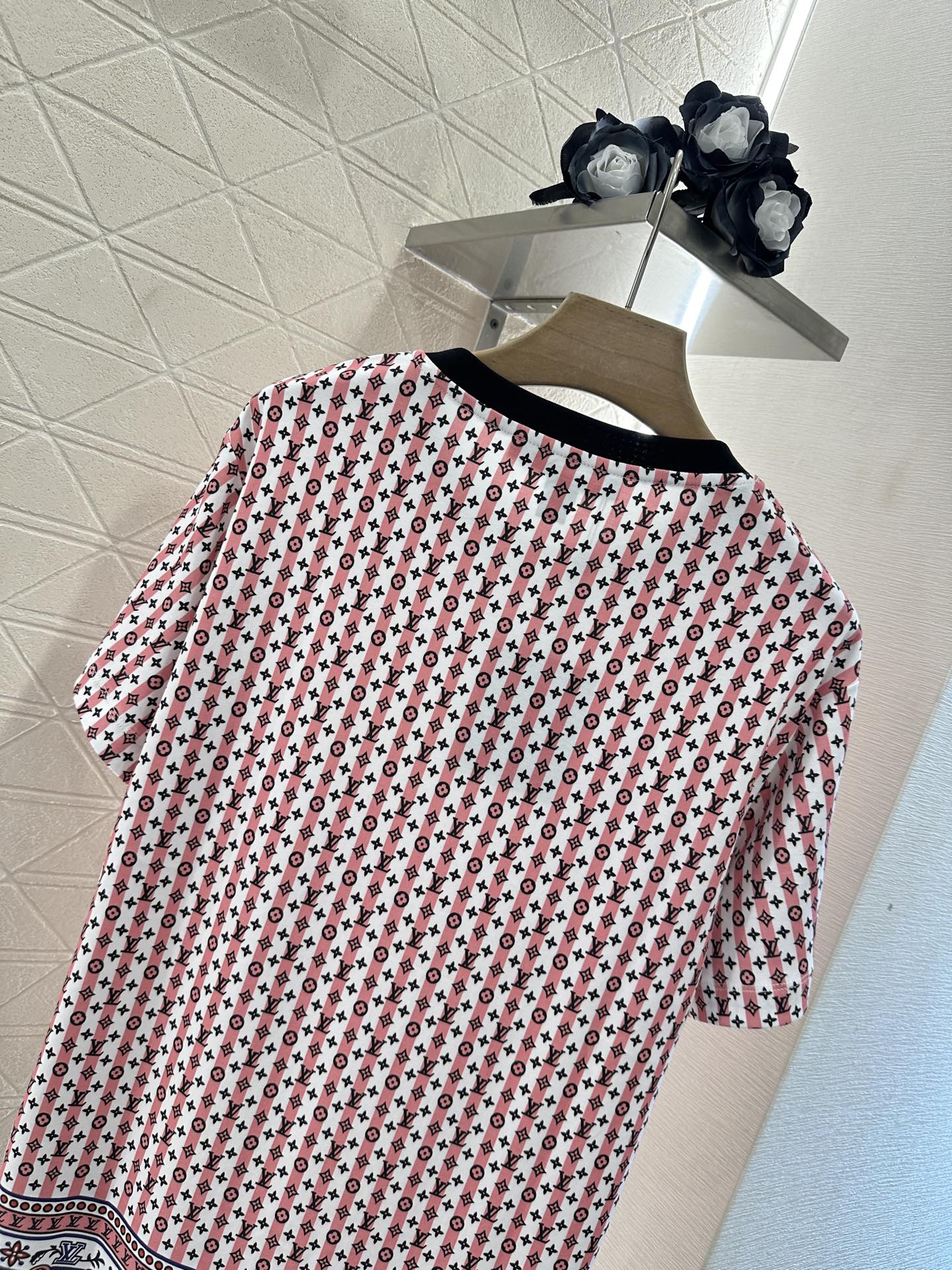 L*♥2025 new product Printed chain short sleeves