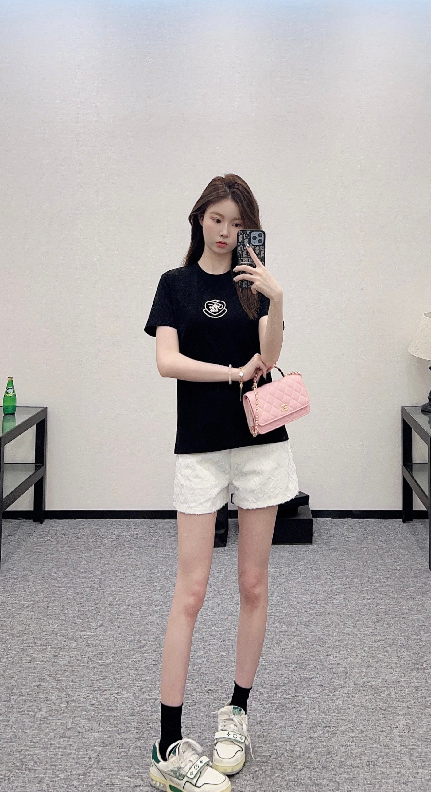 M*♥2025 new product Heart letter short sleeves