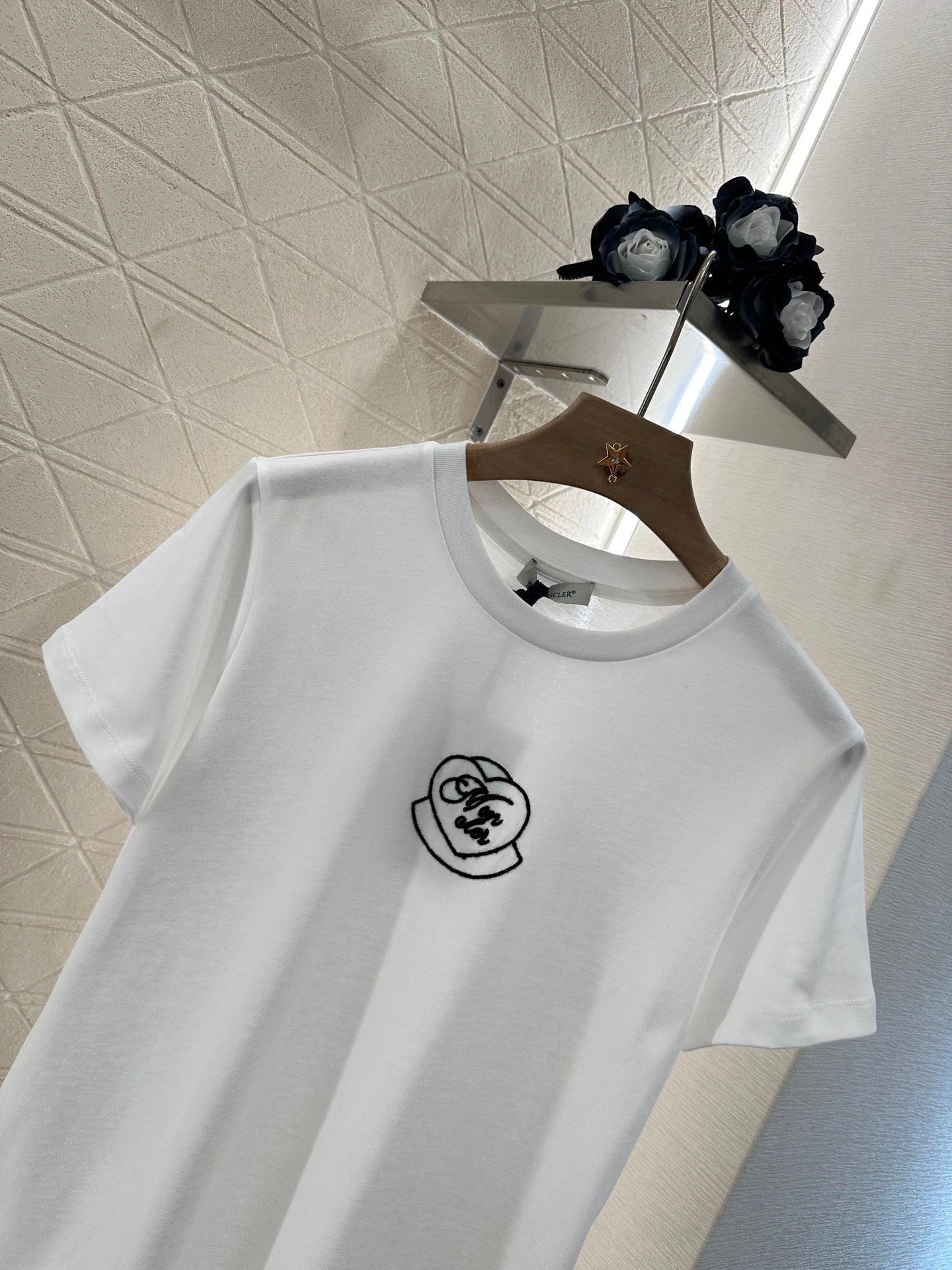 M*♥2025 new product Heart letter short sleeves