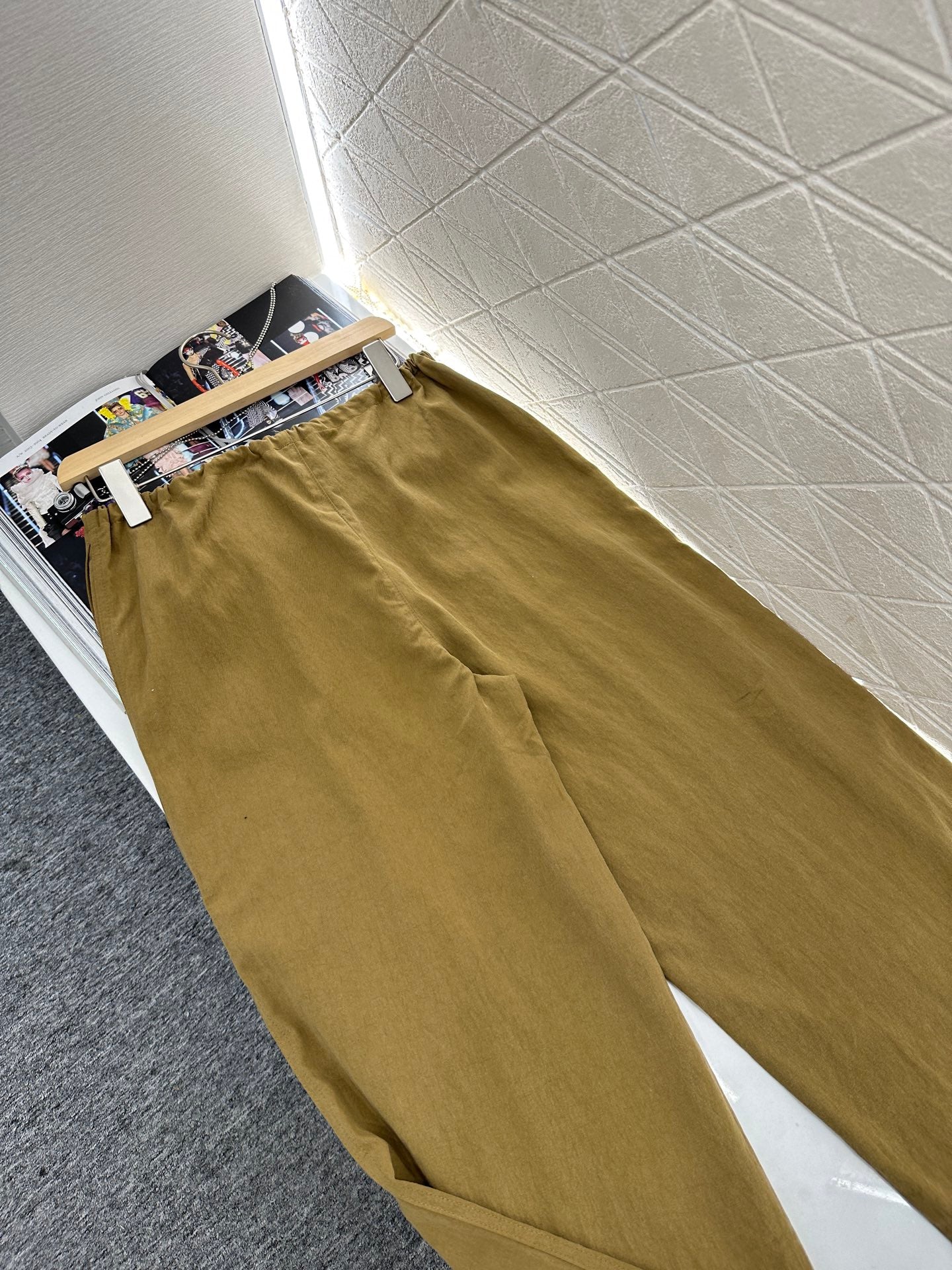 C*♥2025 new products Embroidered wide-leg trousers