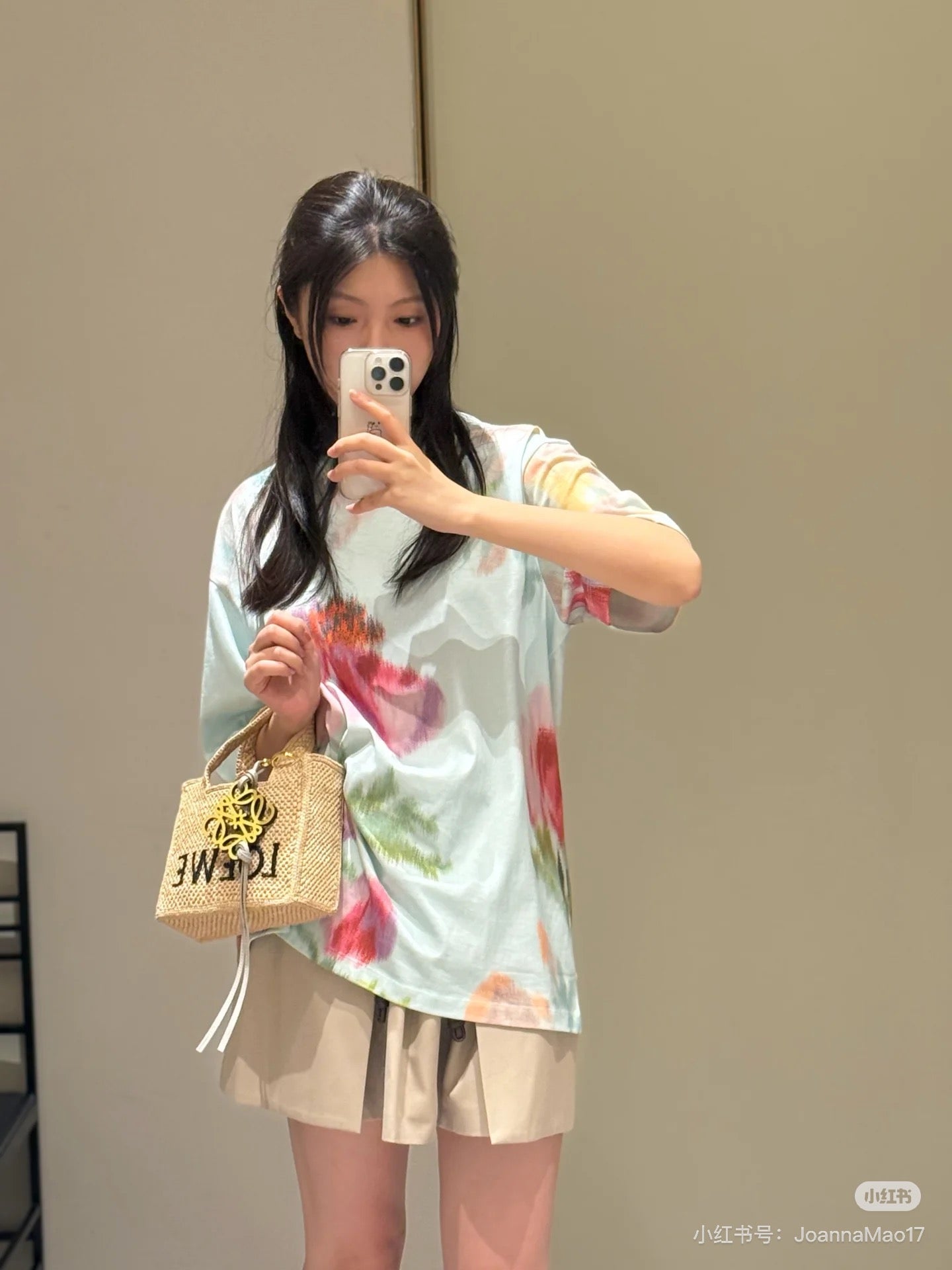 L*♥2025 new product Dyed flower short sleeves