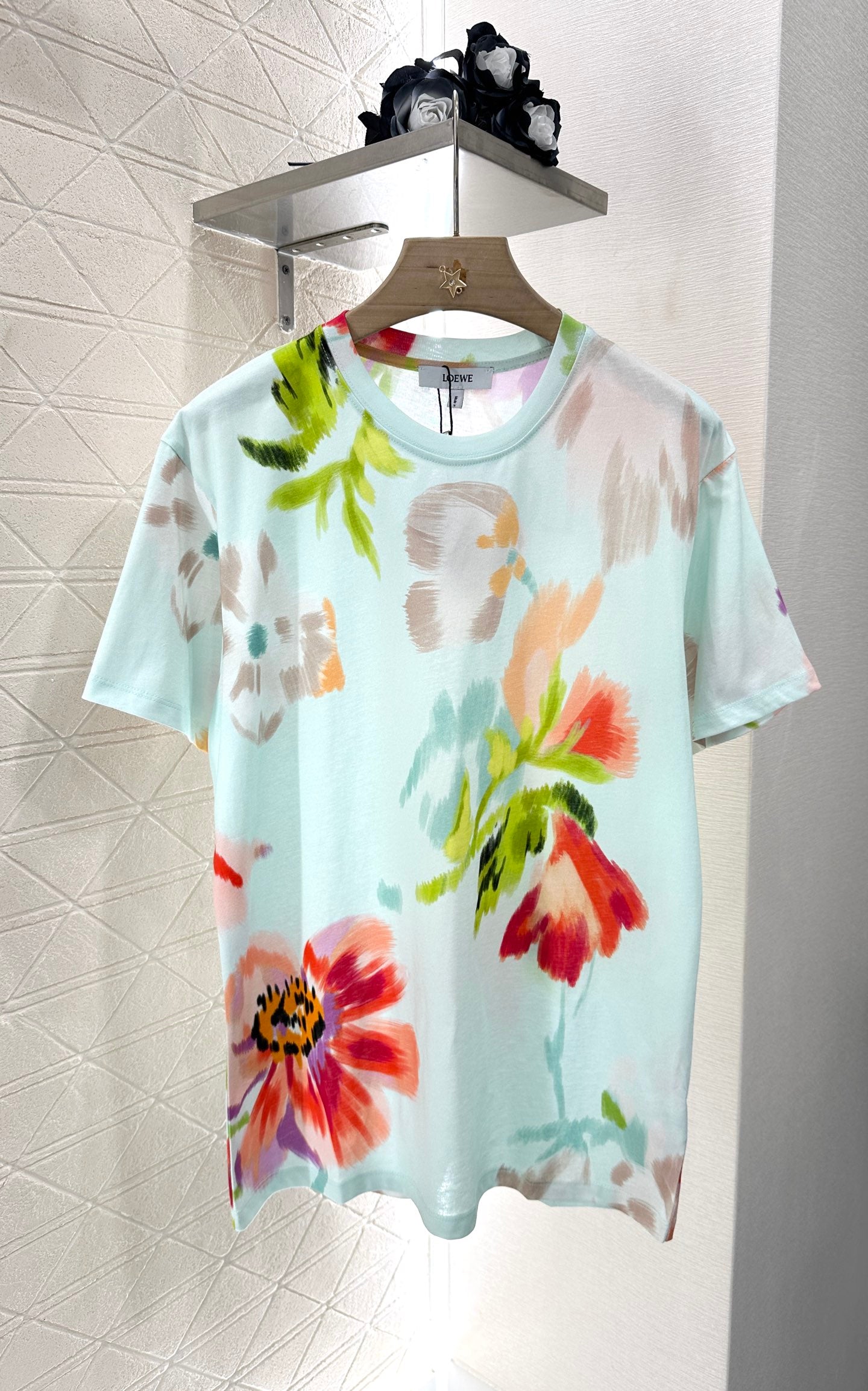 L*♥2025 new product Dyed flower short sleeves