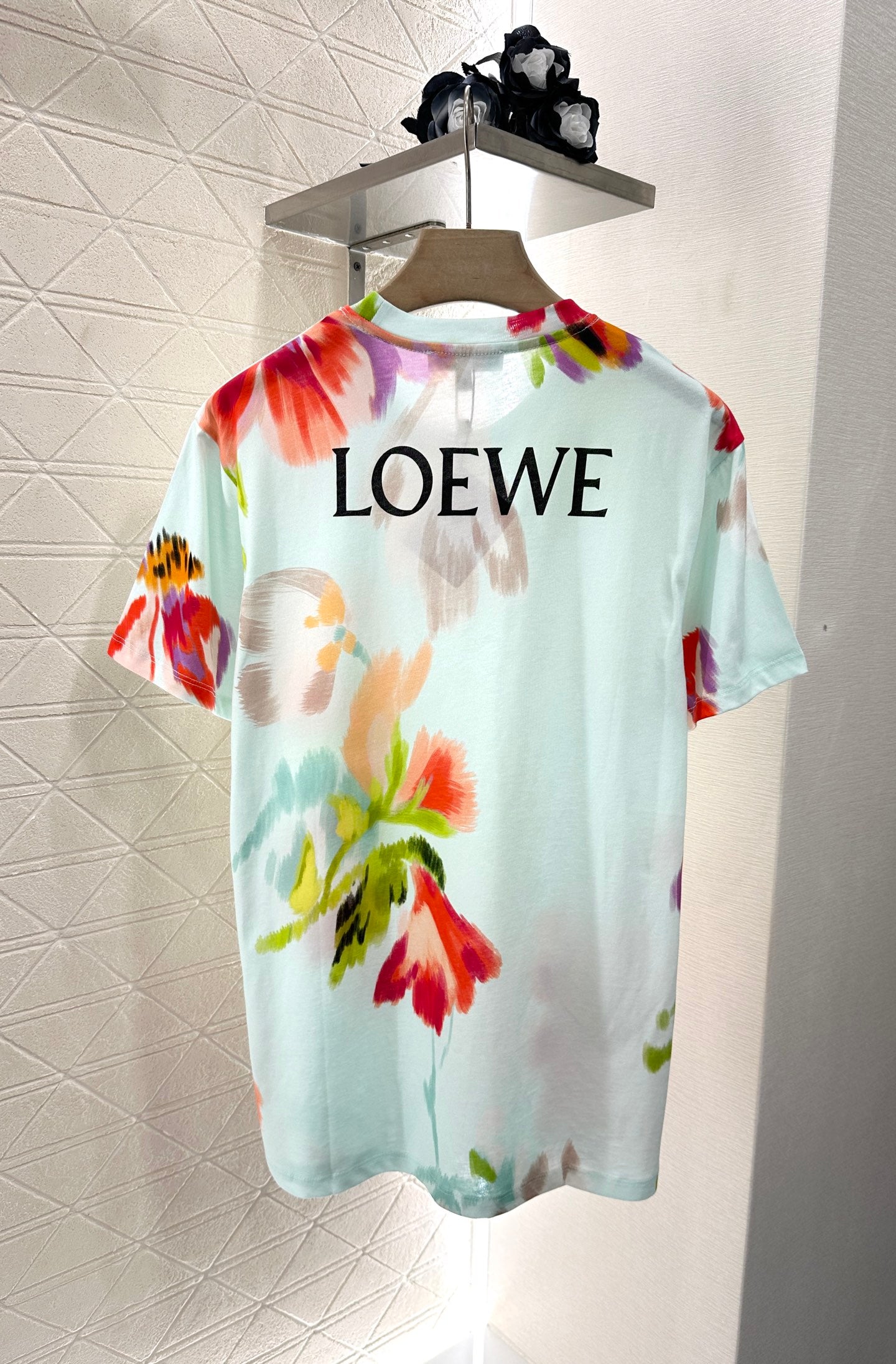 L*♥2025 new product Dyed flower short sleeves