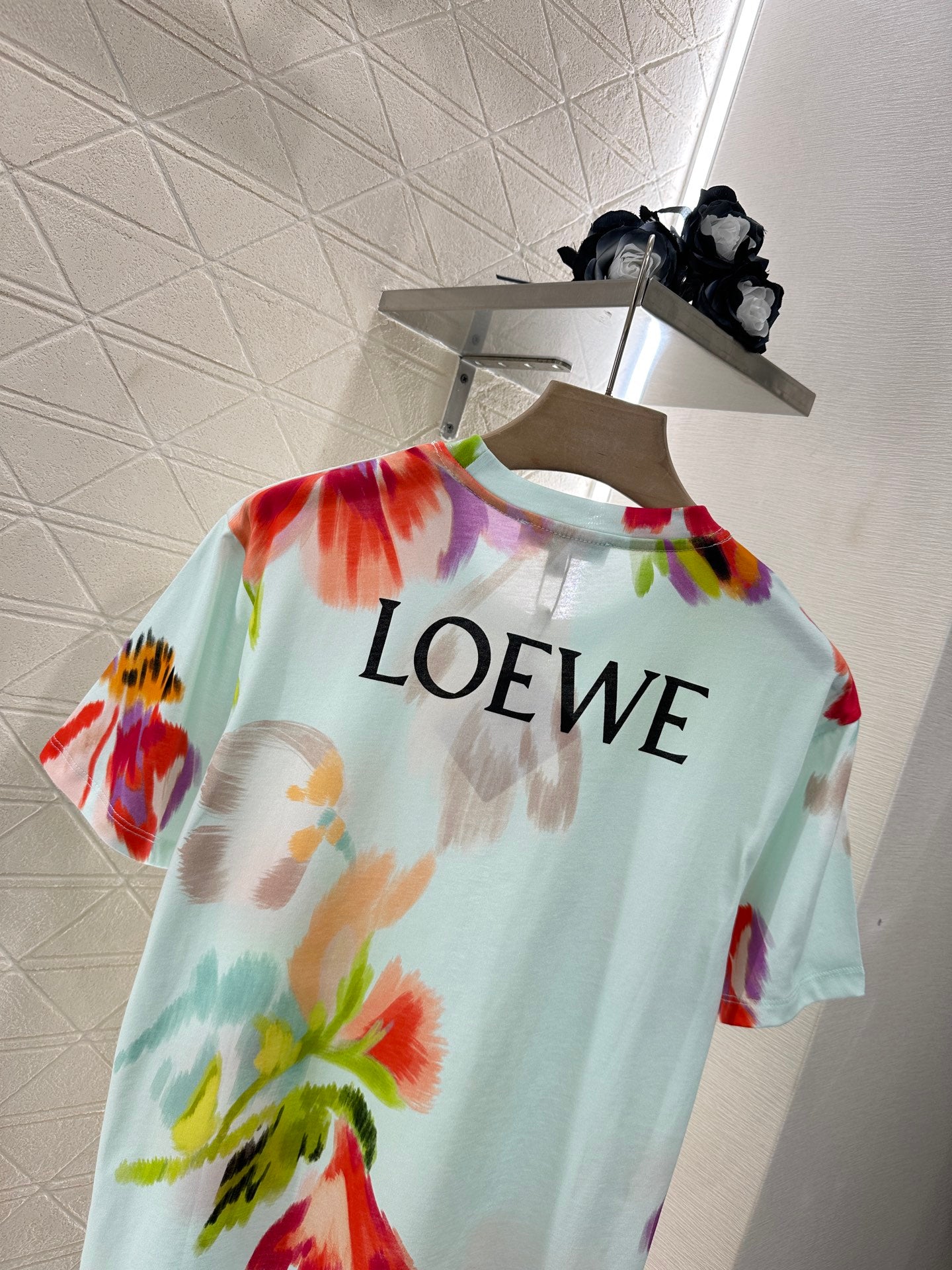 L*♥2025 new product Dyed flower short sleeves