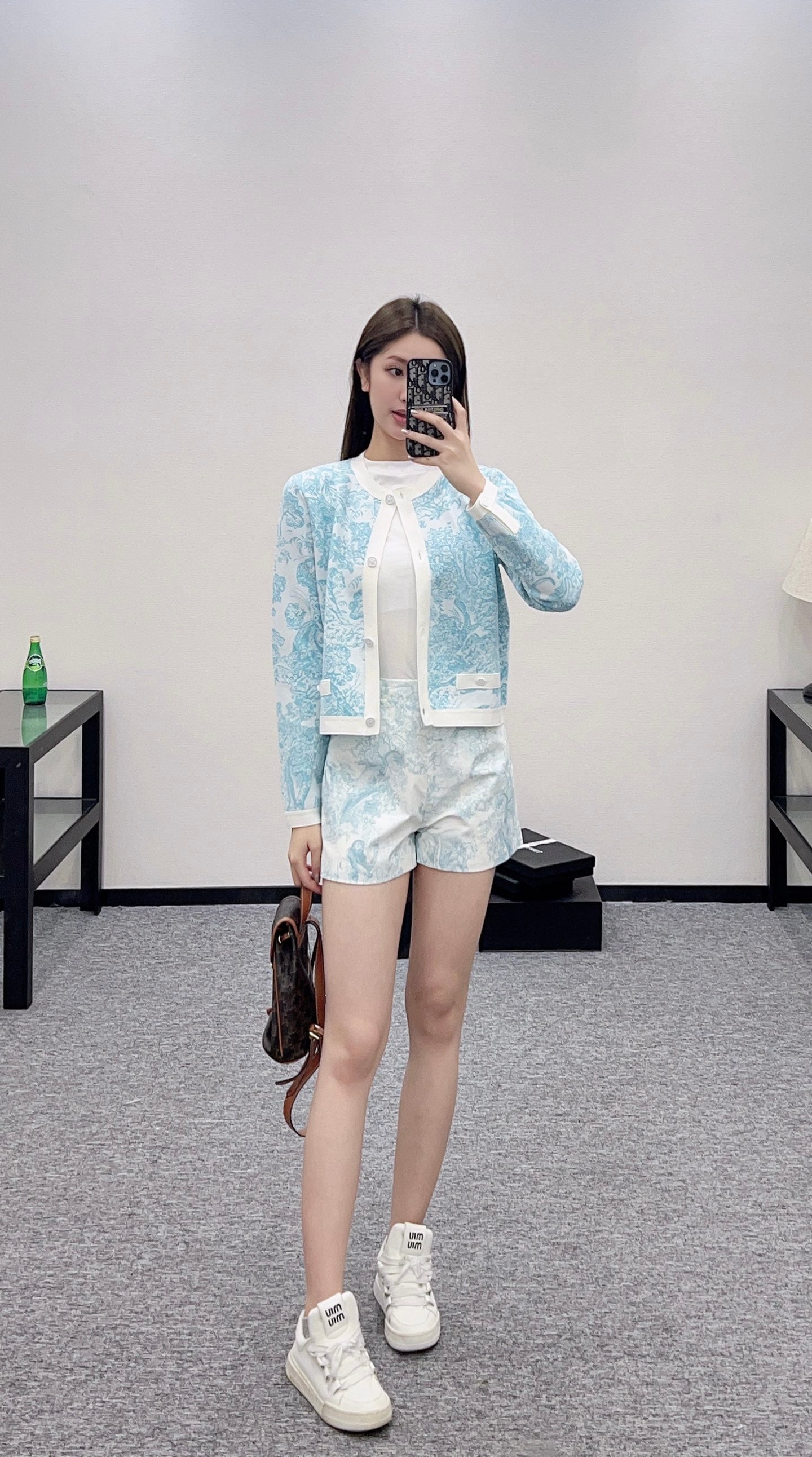D*♥2025 new product Jacquard knitted cardigan