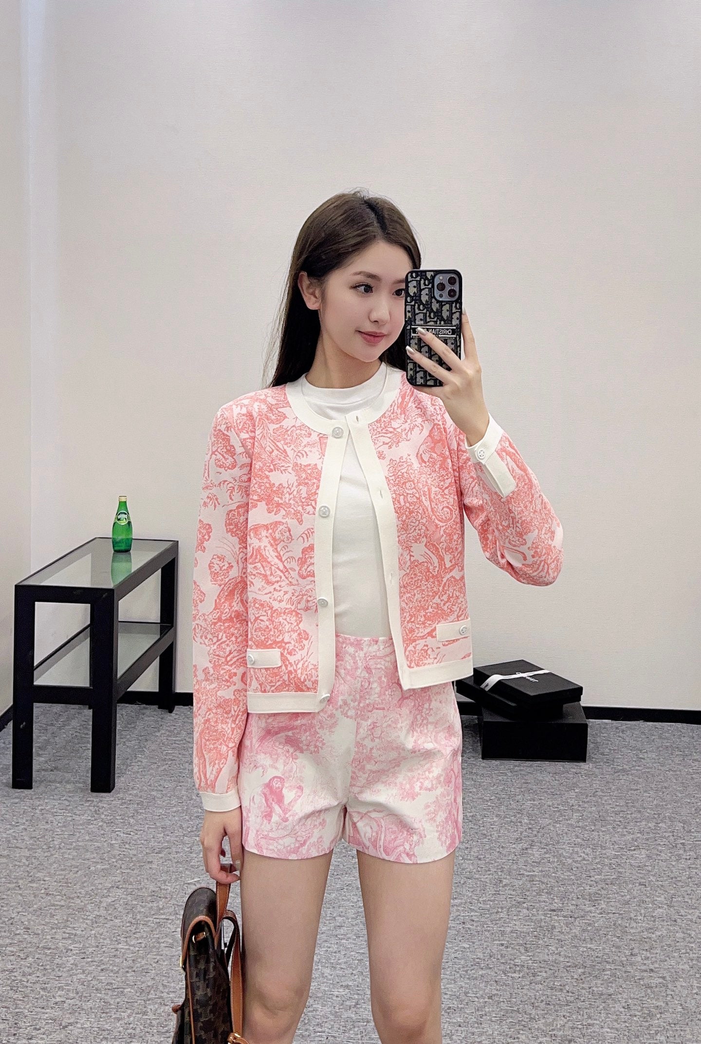 D*♥2025 new product Jacquard knitted cardigan