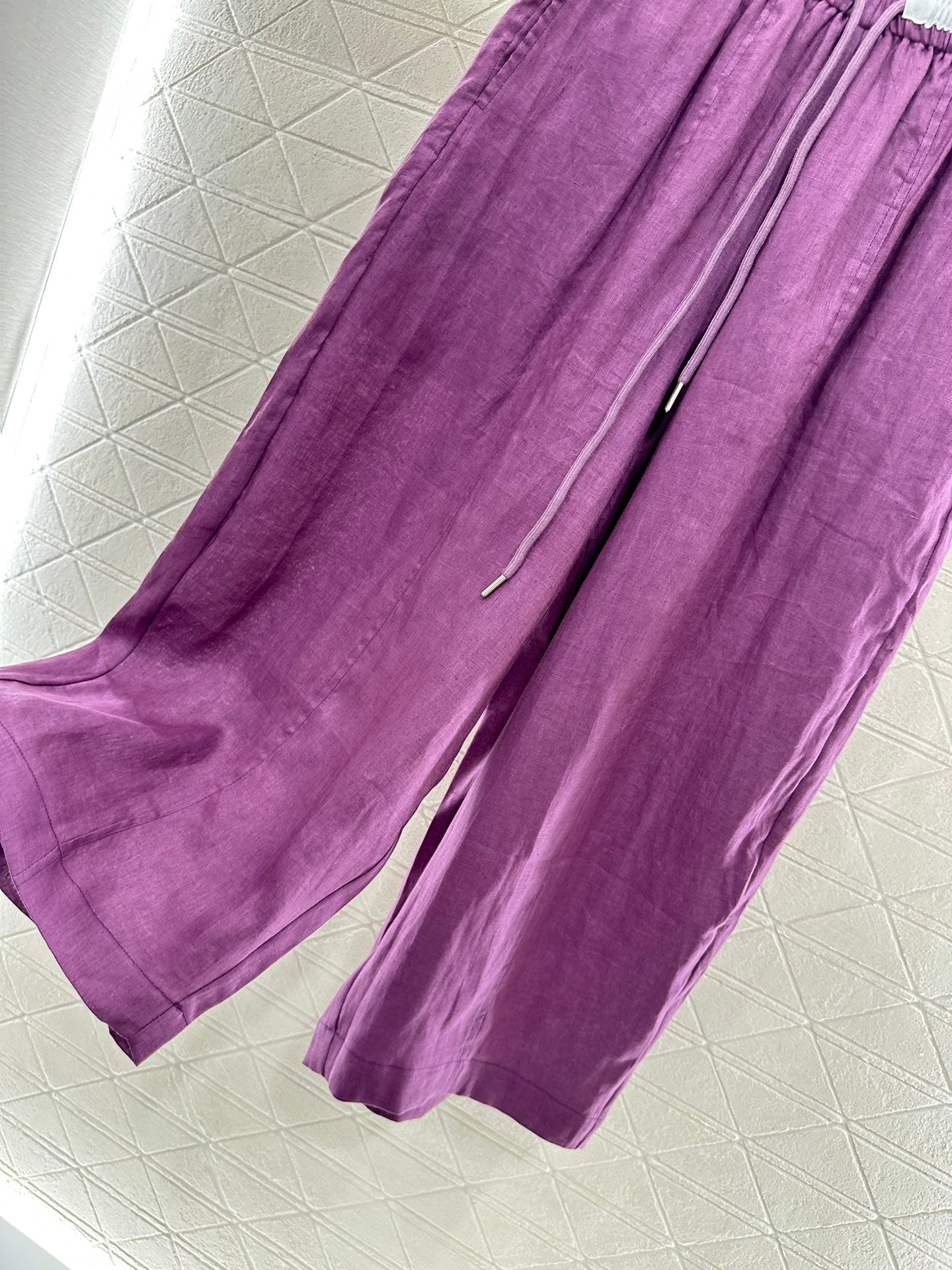 C*♥2025 new product Linen cropped pants
