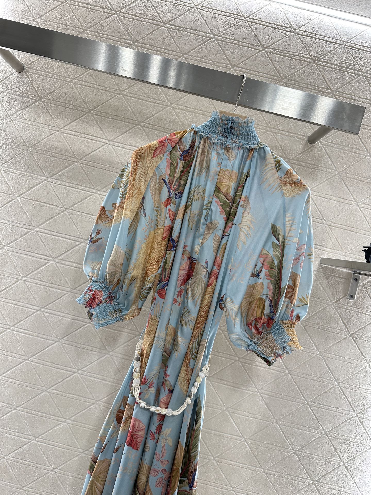 Z*♥2025 new product Silk waist chain dress