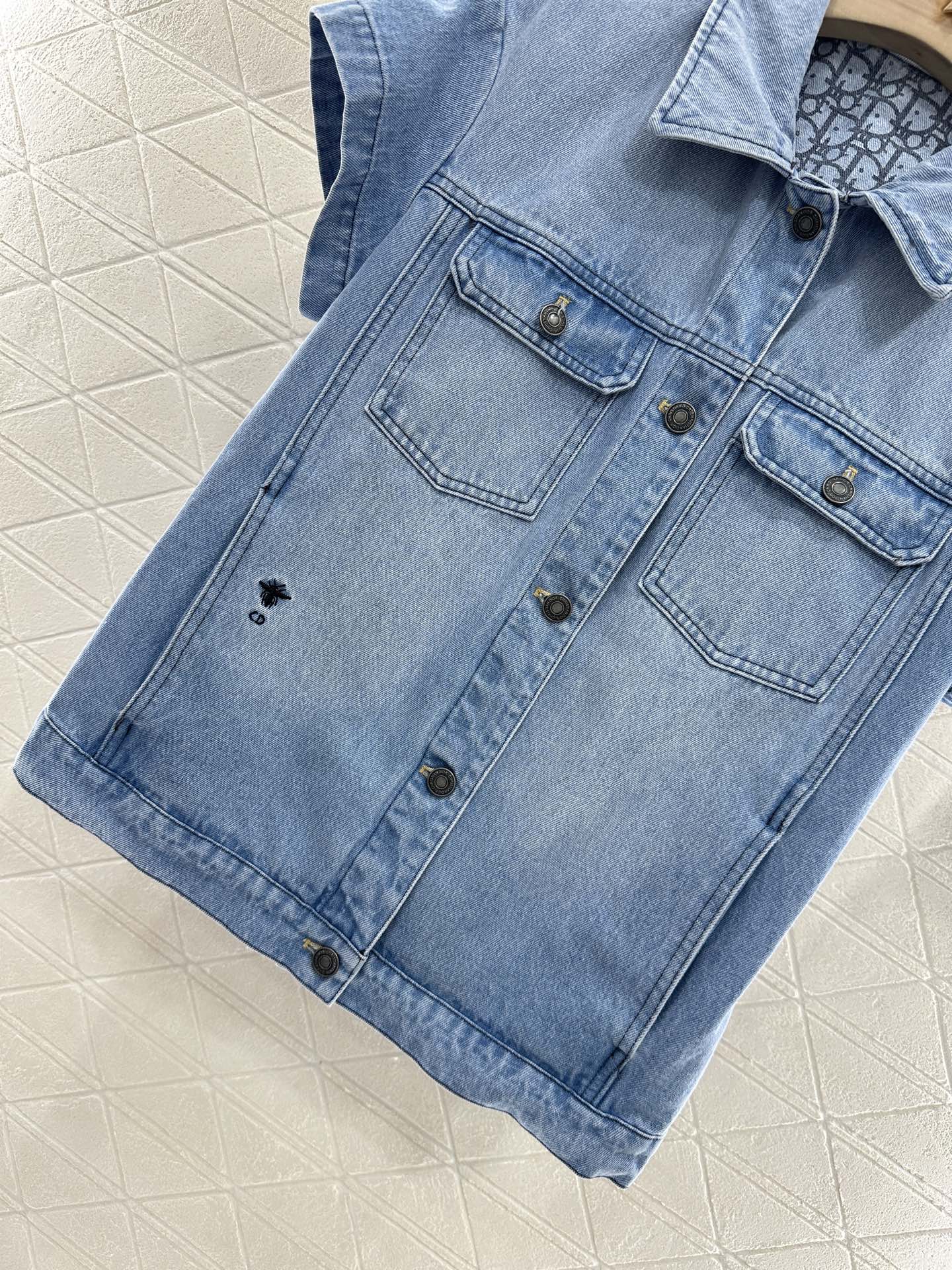 D*♥2025 new product Denim jacket and shorts set