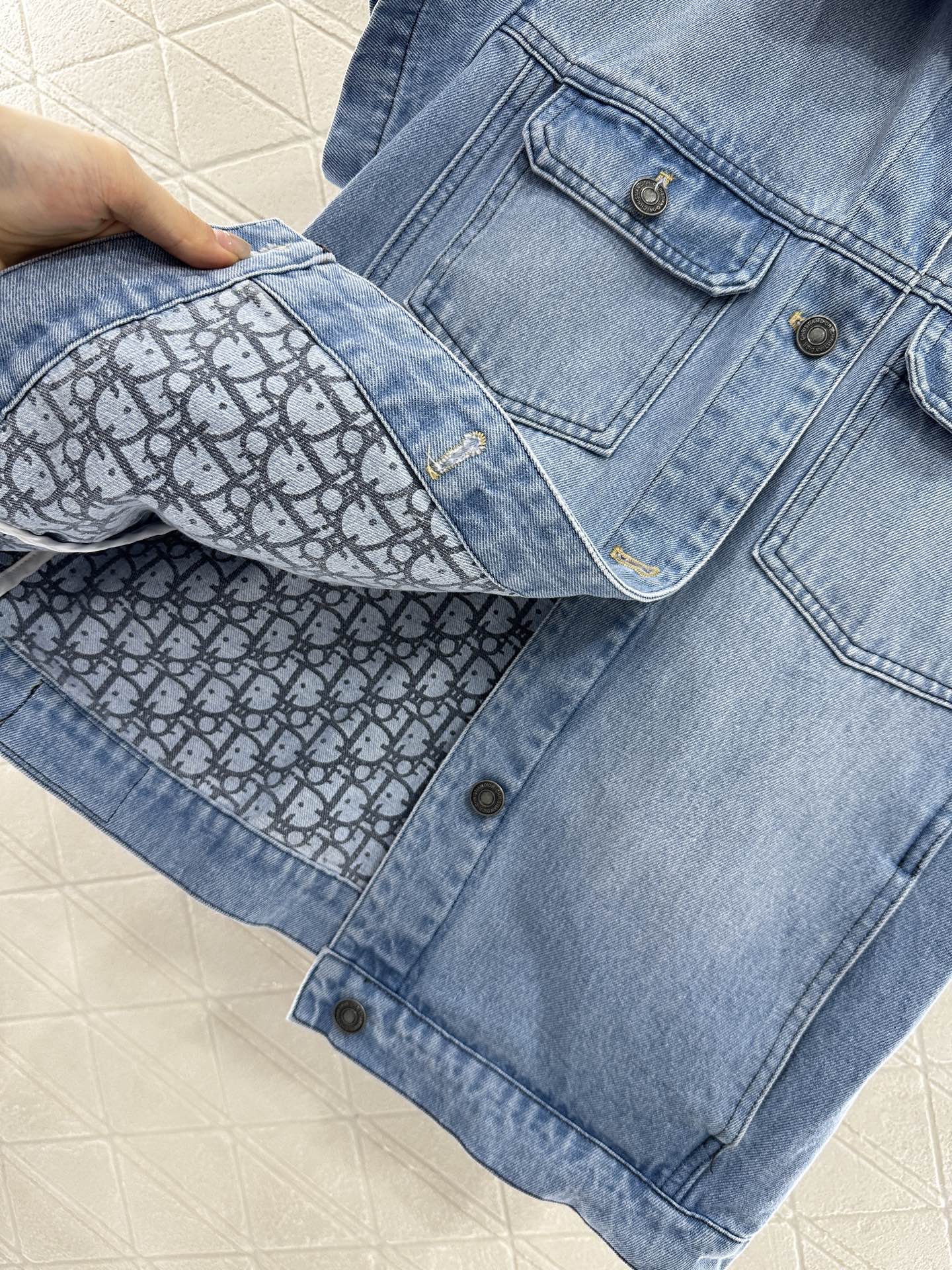 D*♥2025 new product Denim jacket and shorts set