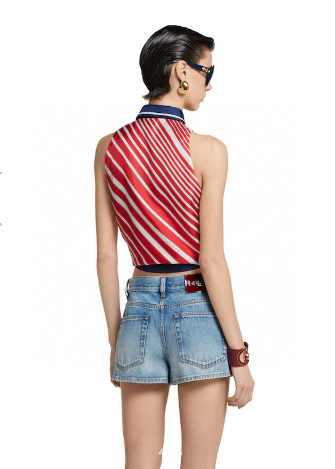 G*♥2025 new product Lace-up sleeveless top