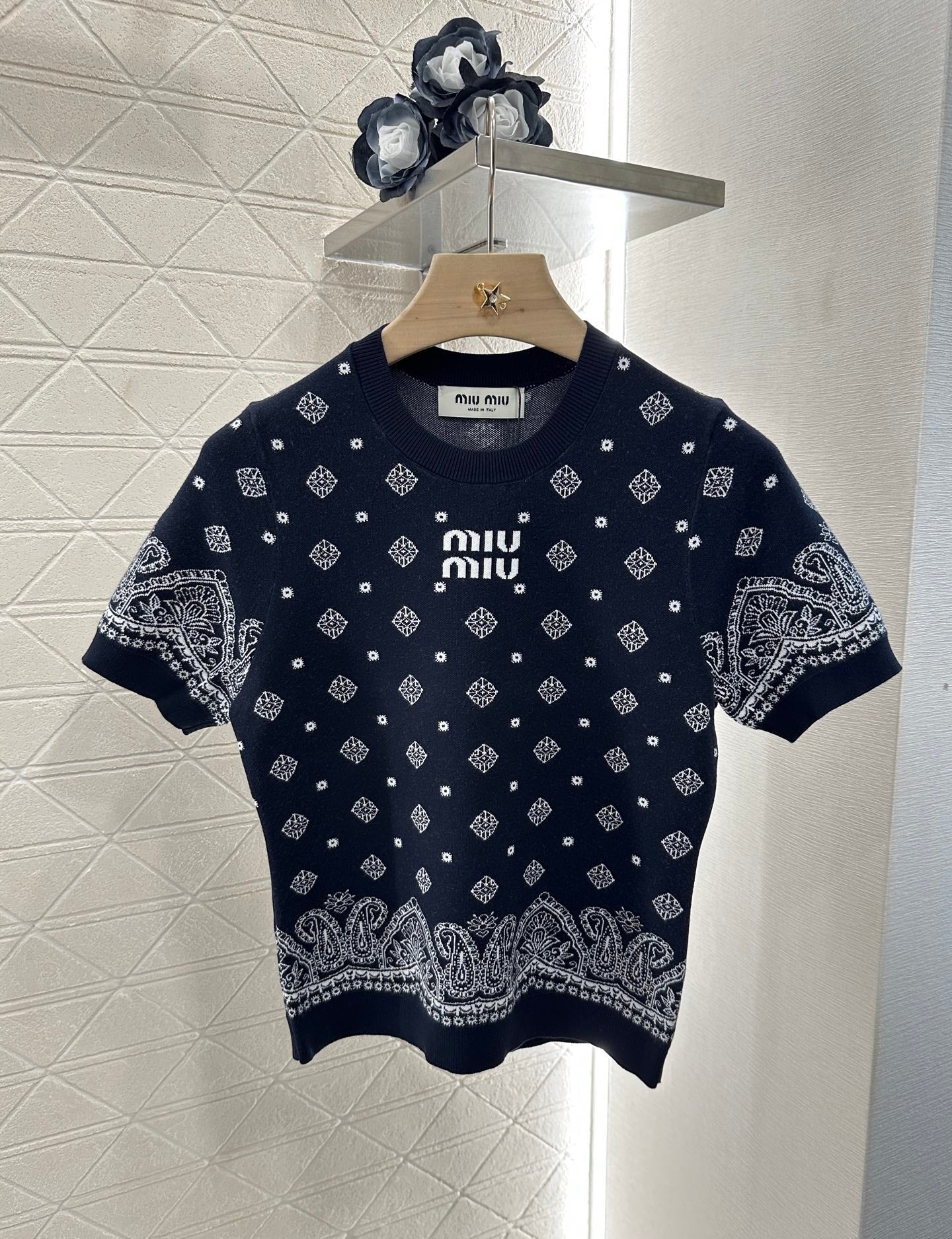Mi*mi*♥2025 new product Short-sleeved skirt suit