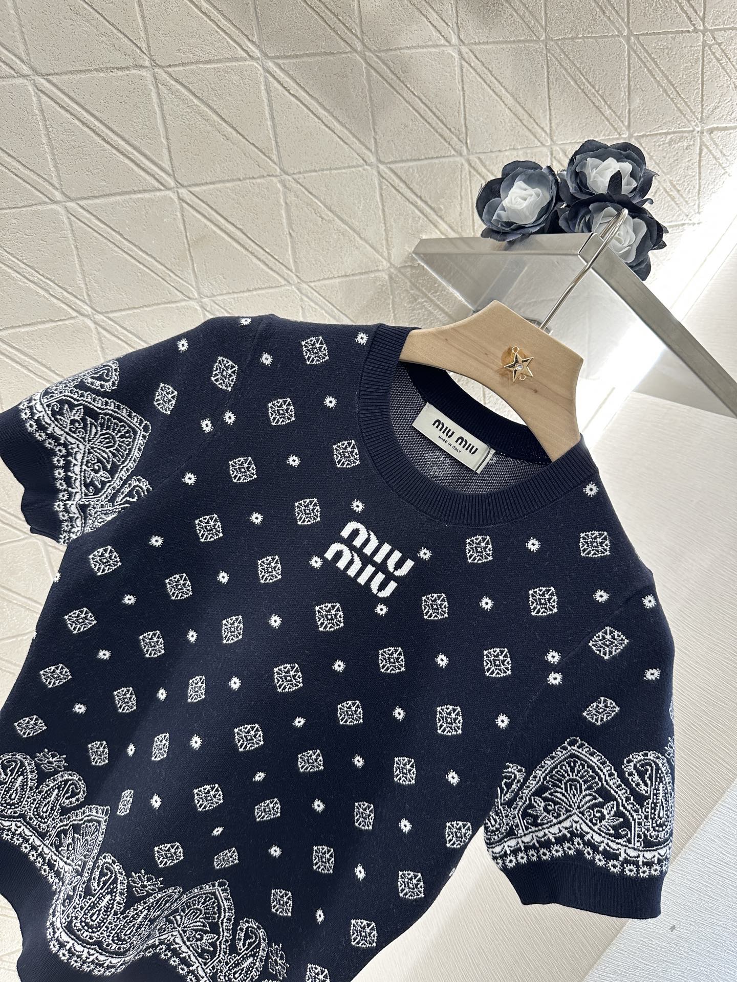 Mi*mi*♥2025 new product Short-sleeved skirt suit