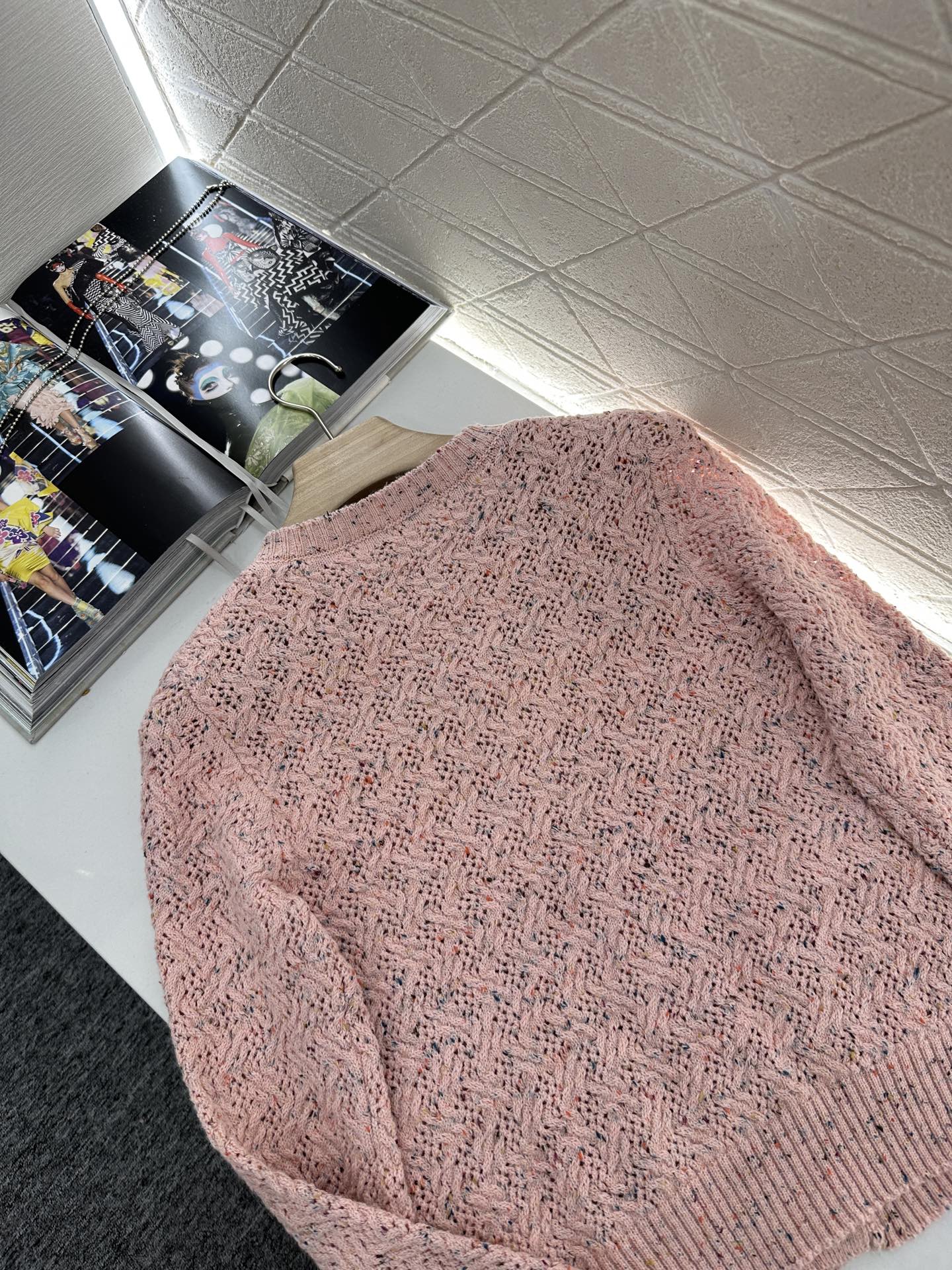 C*♥2025 new product Openwork knitted cardigan