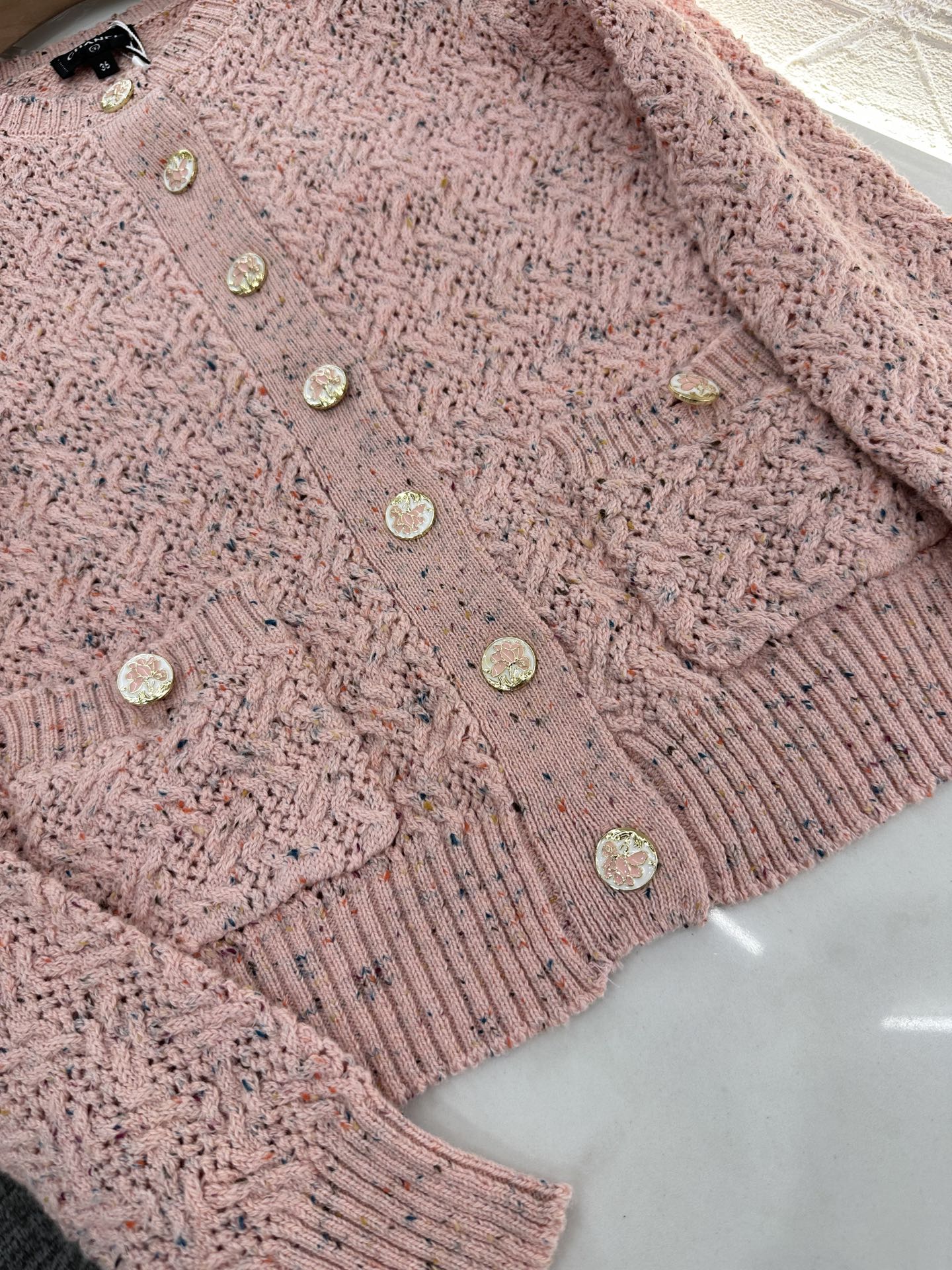 C*♥2025 new product Openwork knitted cardigan