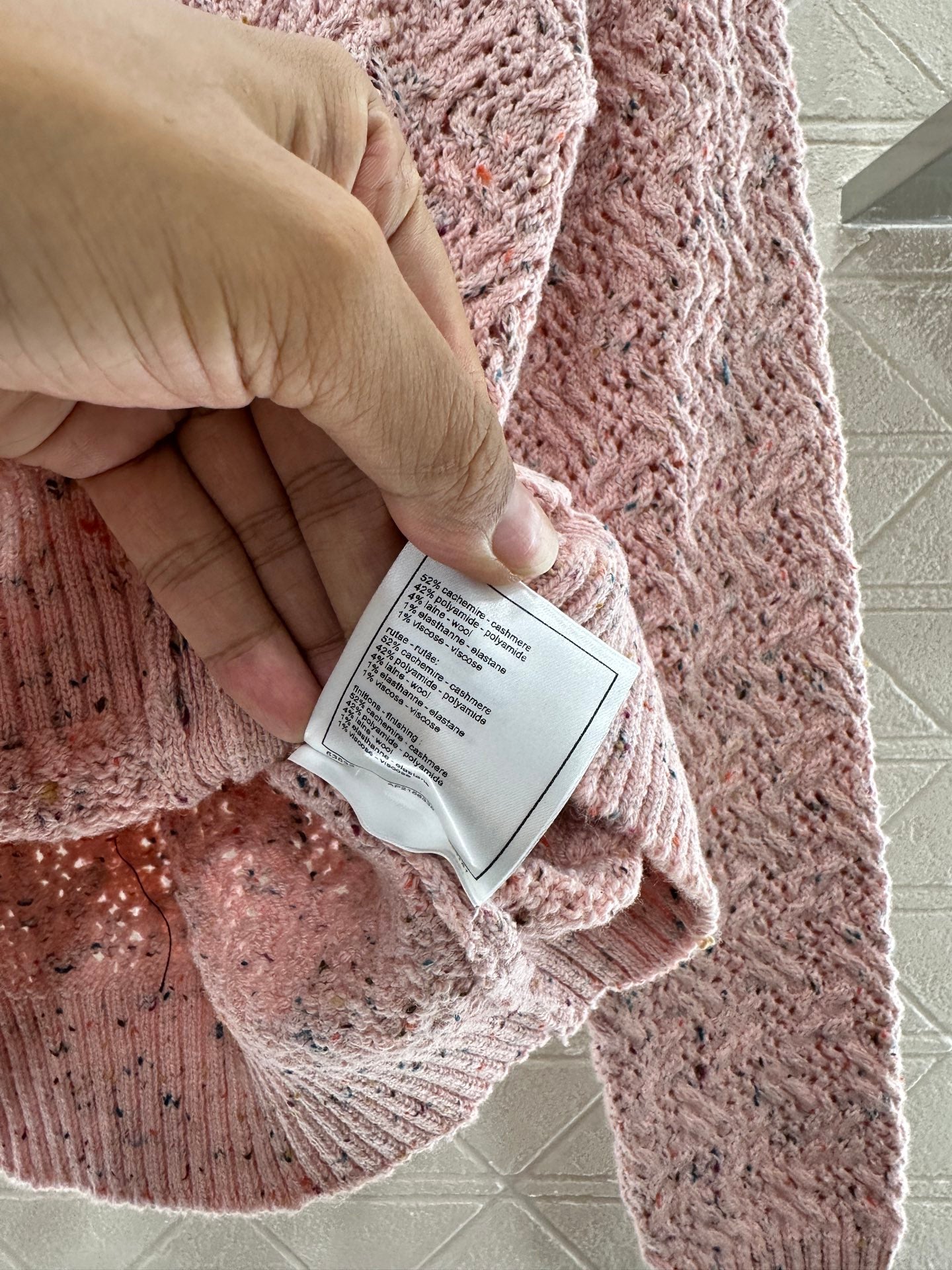 C*♥2025 new product Openwork knitted cardigan