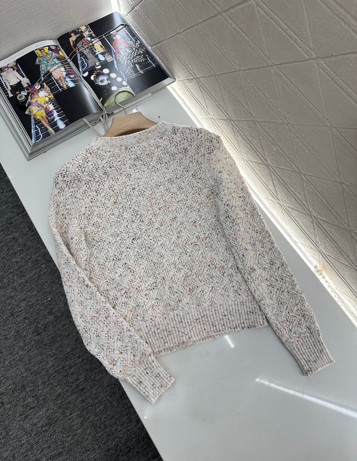C*♥2025 new product Openwork knitted cardigan
