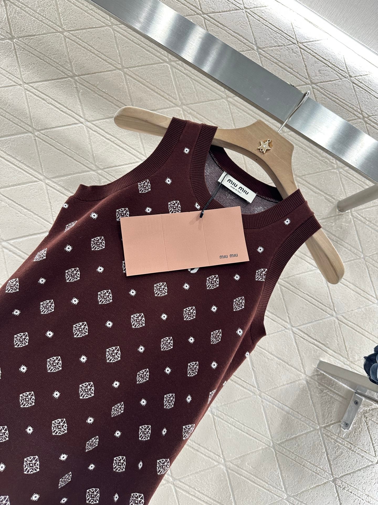 Mi*mi*♥2025 new product Knitted vest dress