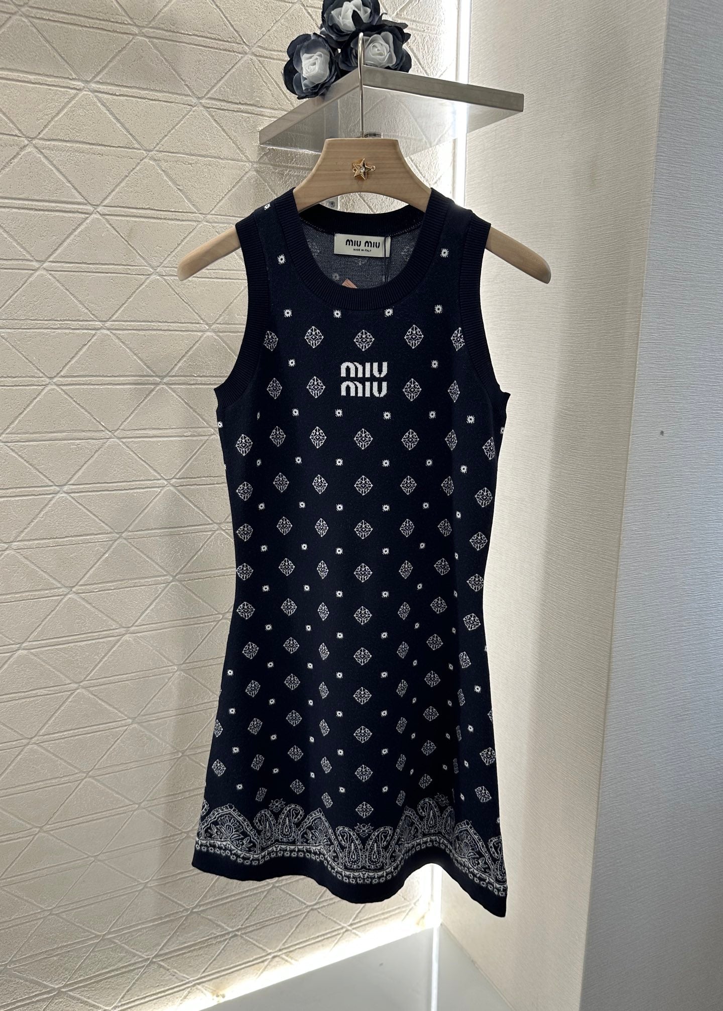 Mi*mi*♥2025 new product Knitted vest dress