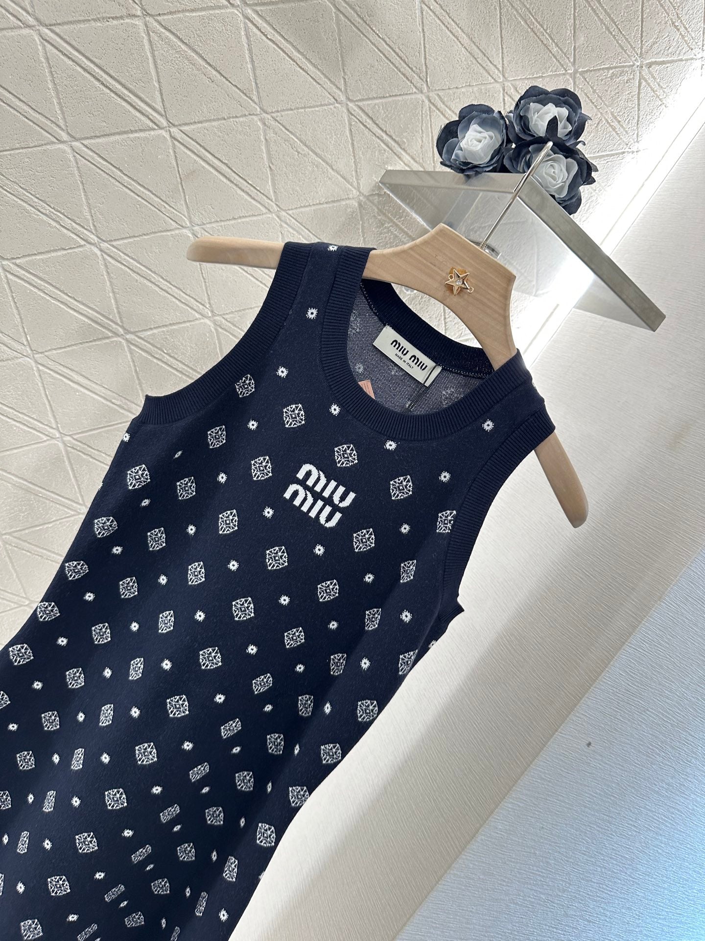 Mi*mi*♥2025 new product Knitted vest dress