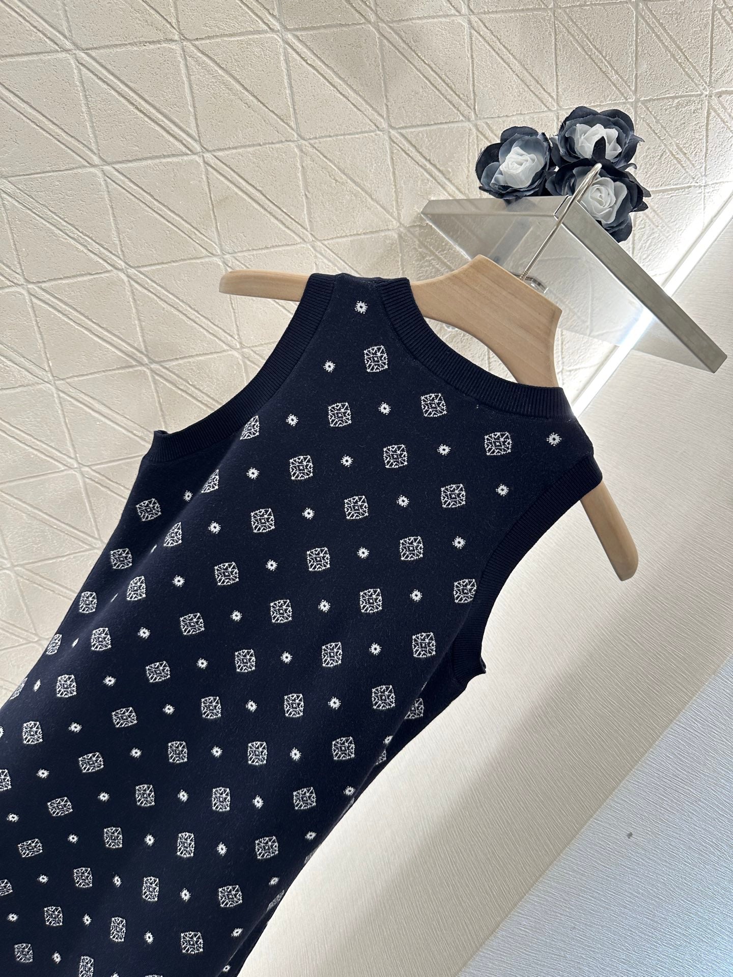 Mi*mi*♥2025 new product Knitted vest dress