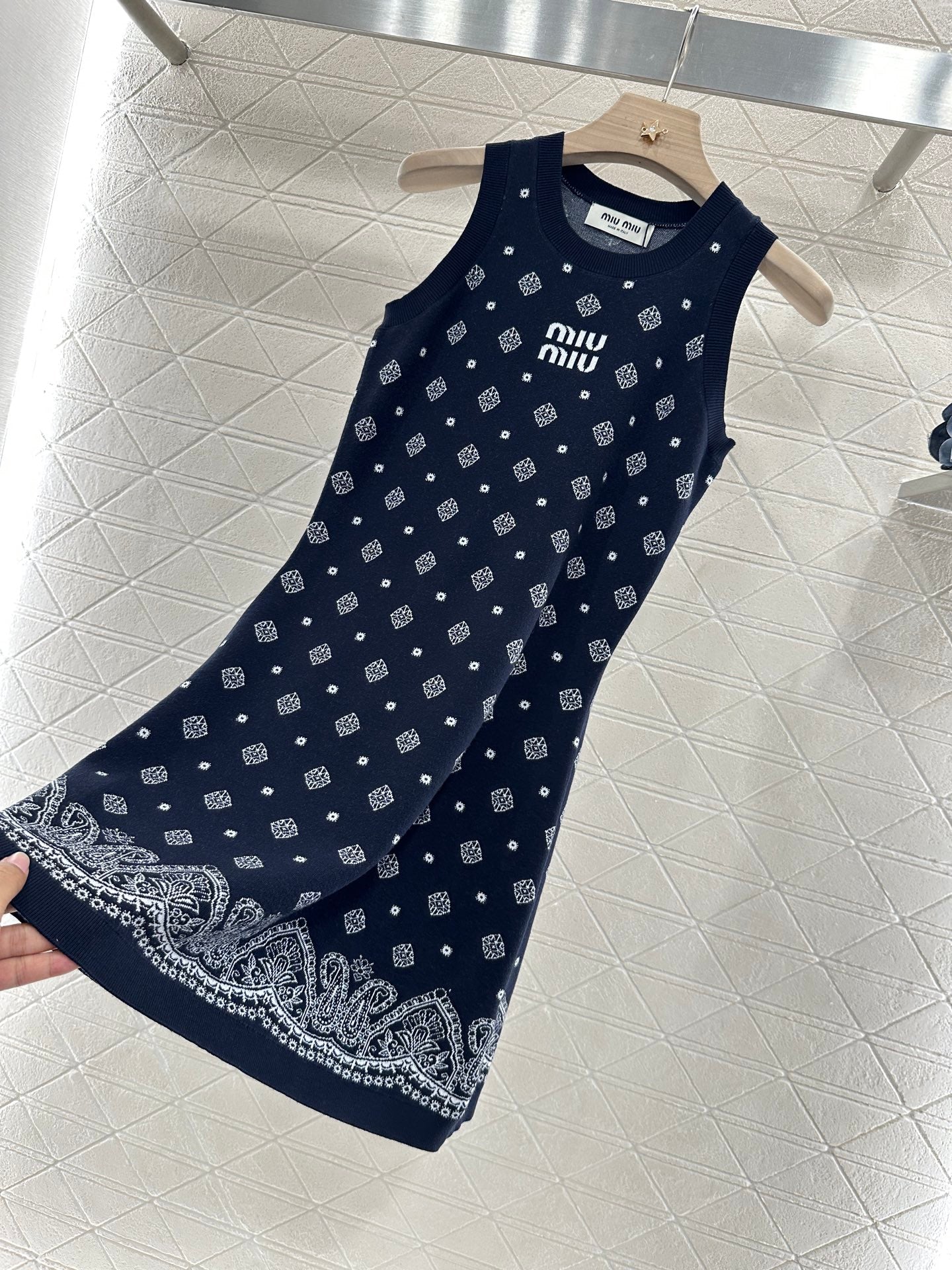 Mi*mi*♥2025 new product Knitted vest dress