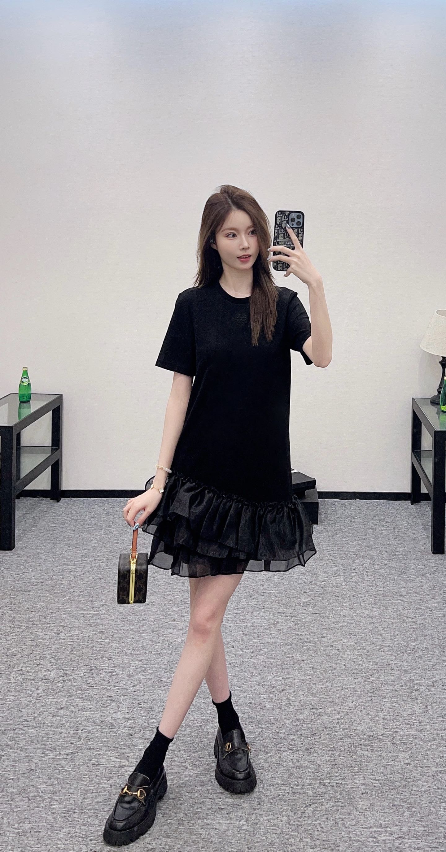 L*♥2025 new product Round neck dress