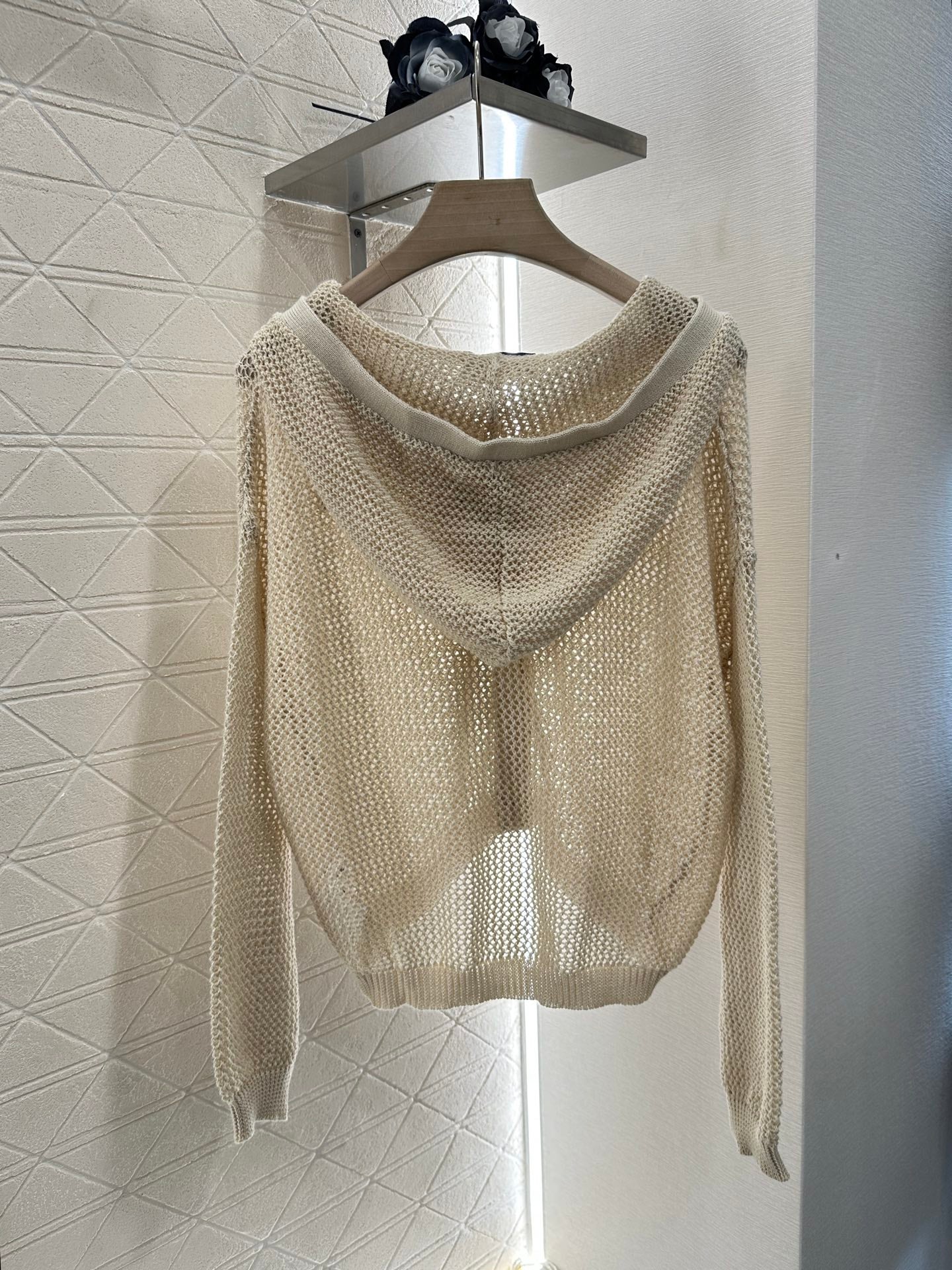 P*♥2025 new product Hooded knitted cardigan