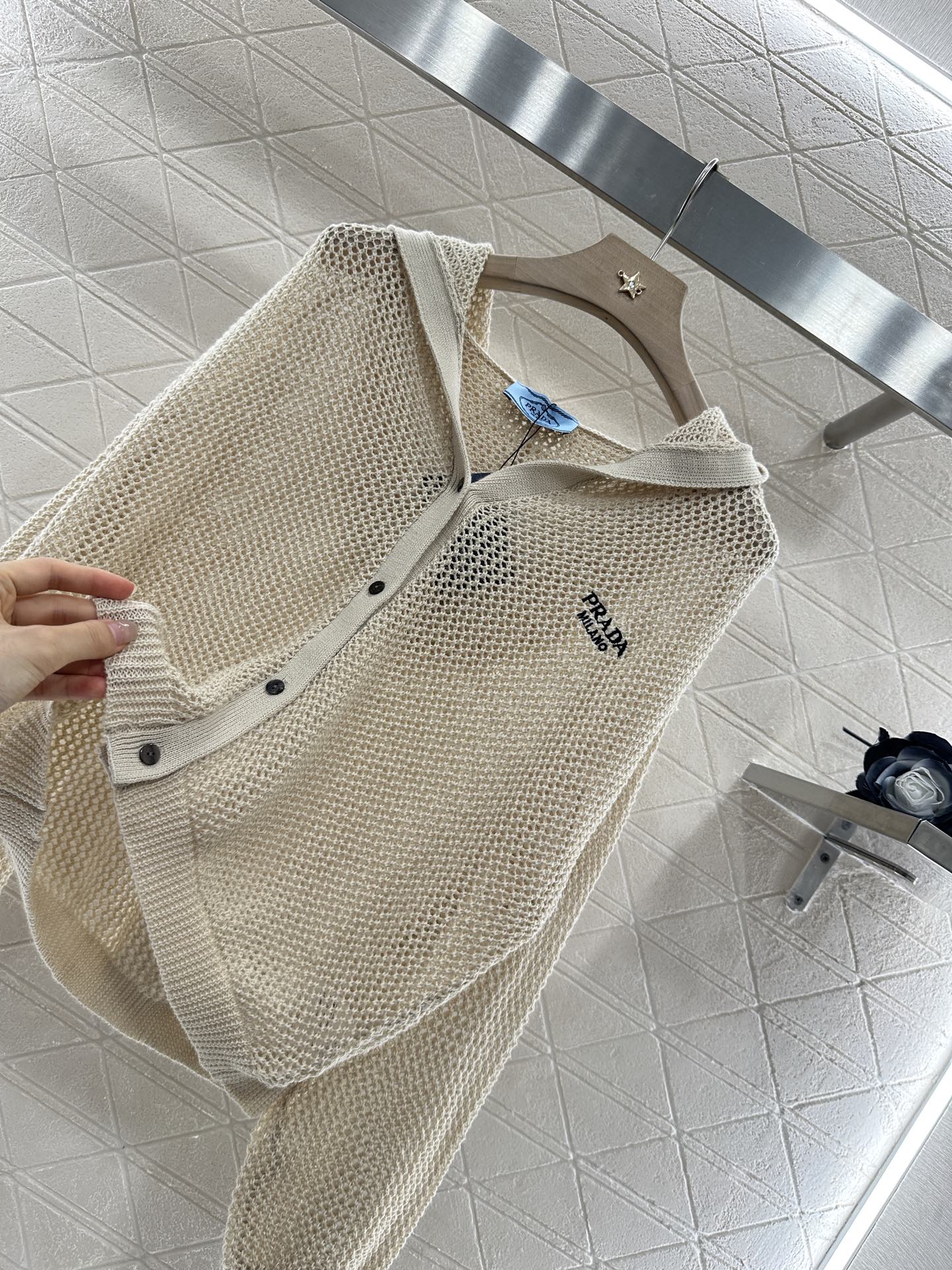 P*♥2025 new product Hooded knitted cardigan