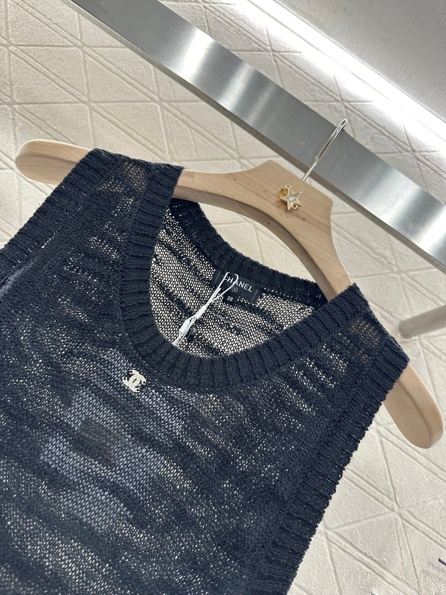 C*♥2025 new product Embroidered knitted vest dress