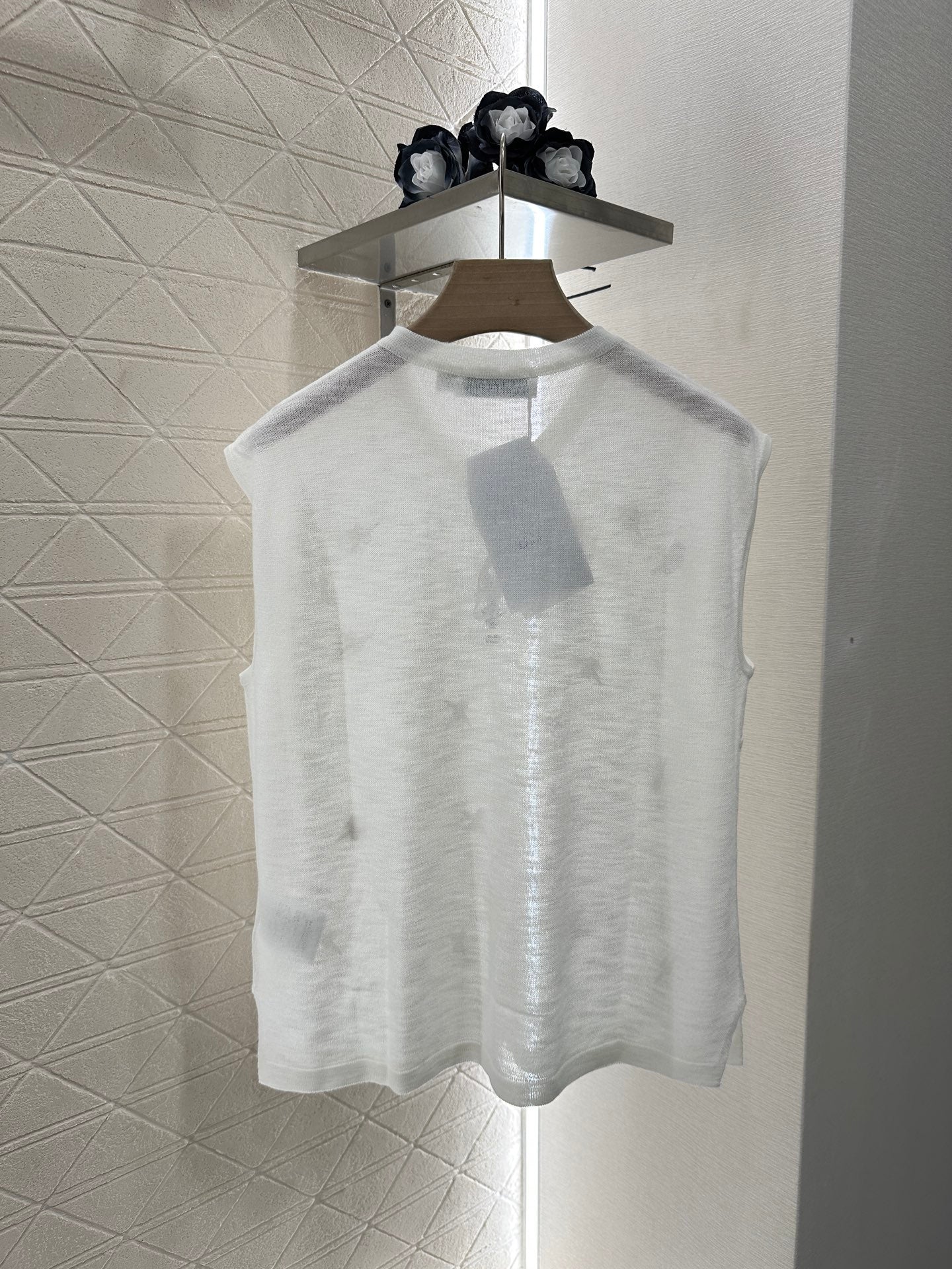 D*♥2025 new product Embroidered knitted vest