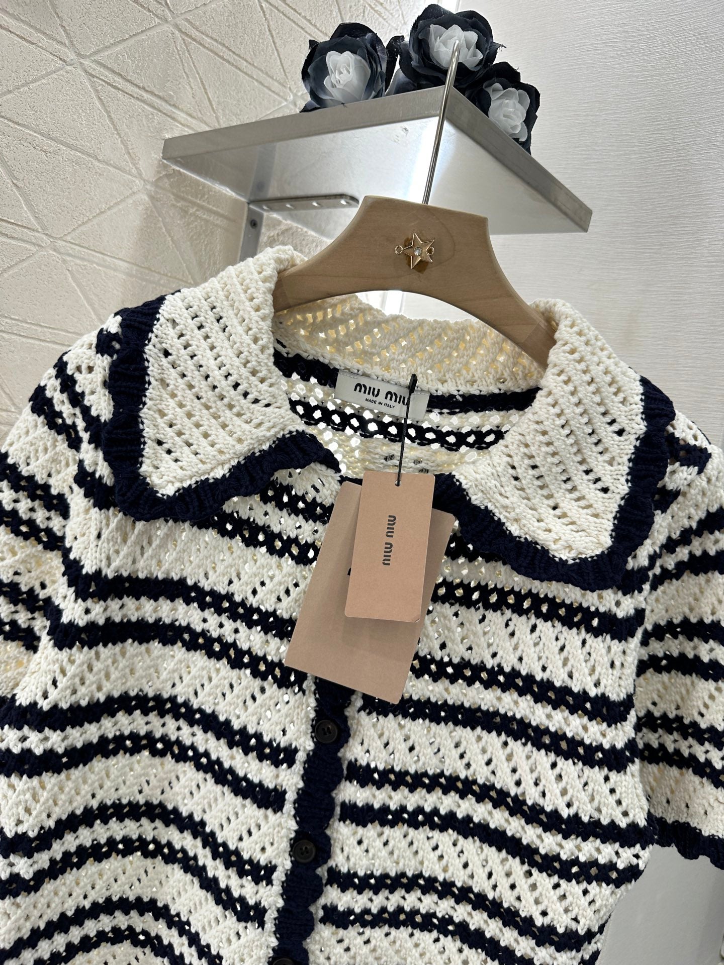 Mi*mi*♥2025 new product Short-sleeved cardigan and skirt set