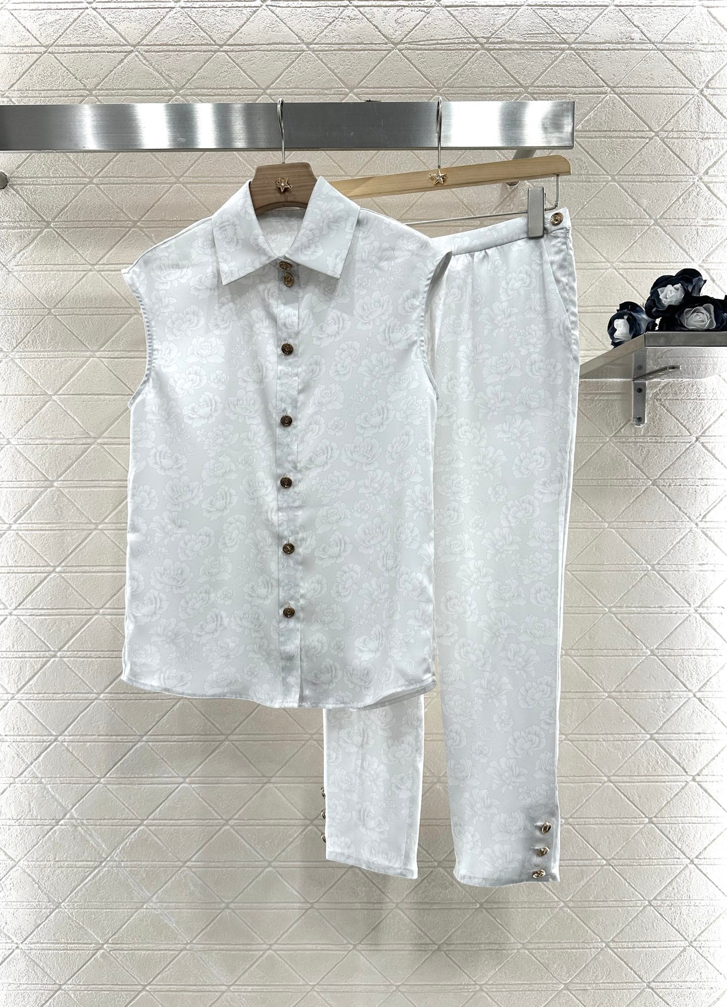 C*♥2025 new product Cropped pants suit