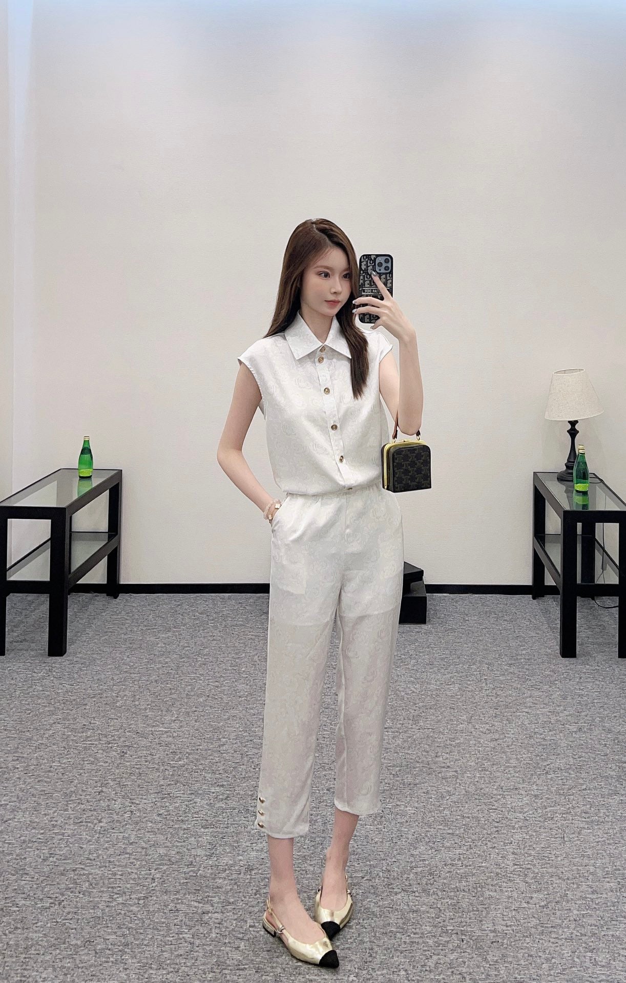 C*♥2025 new product Cropped pants suit