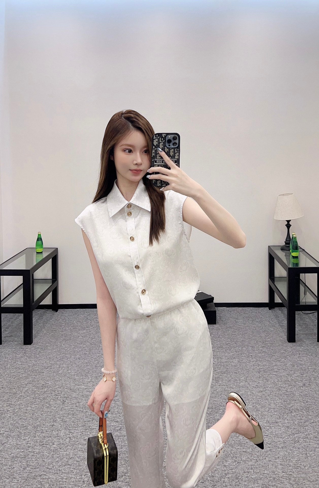 C*♥2025 new product Cropped pants suit