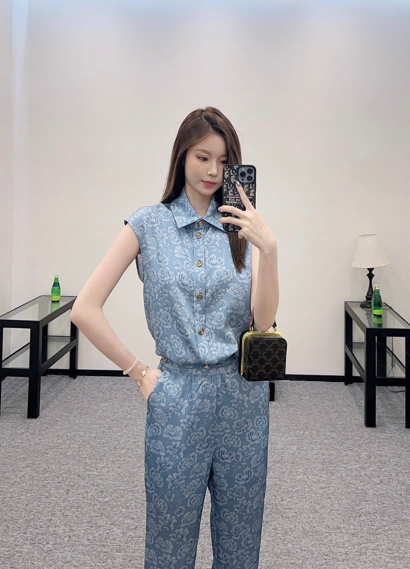 C*♥2025 new product Cropped pants suit