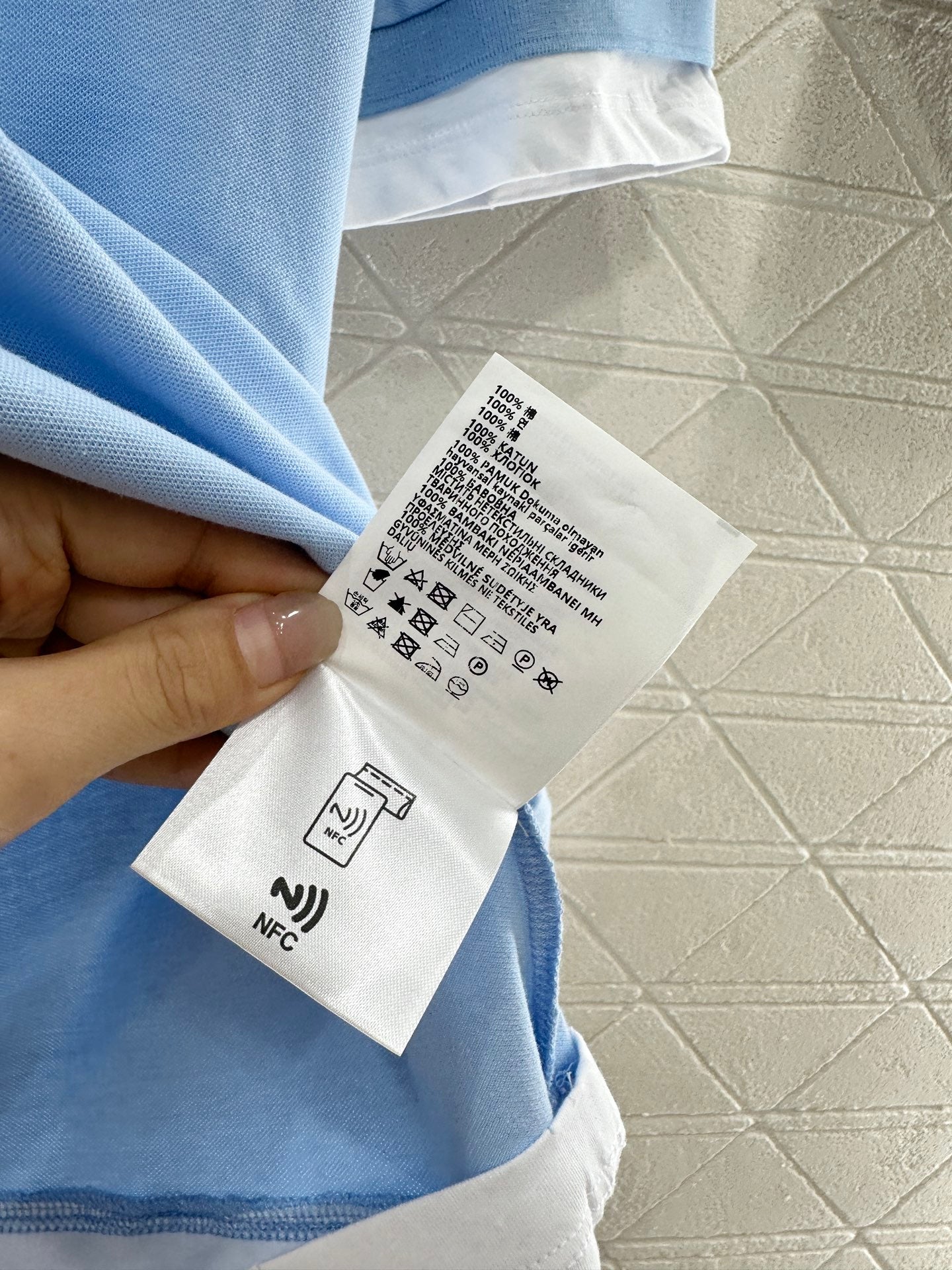 P*β₯2025 new product Fake two-piece ππππ shirt