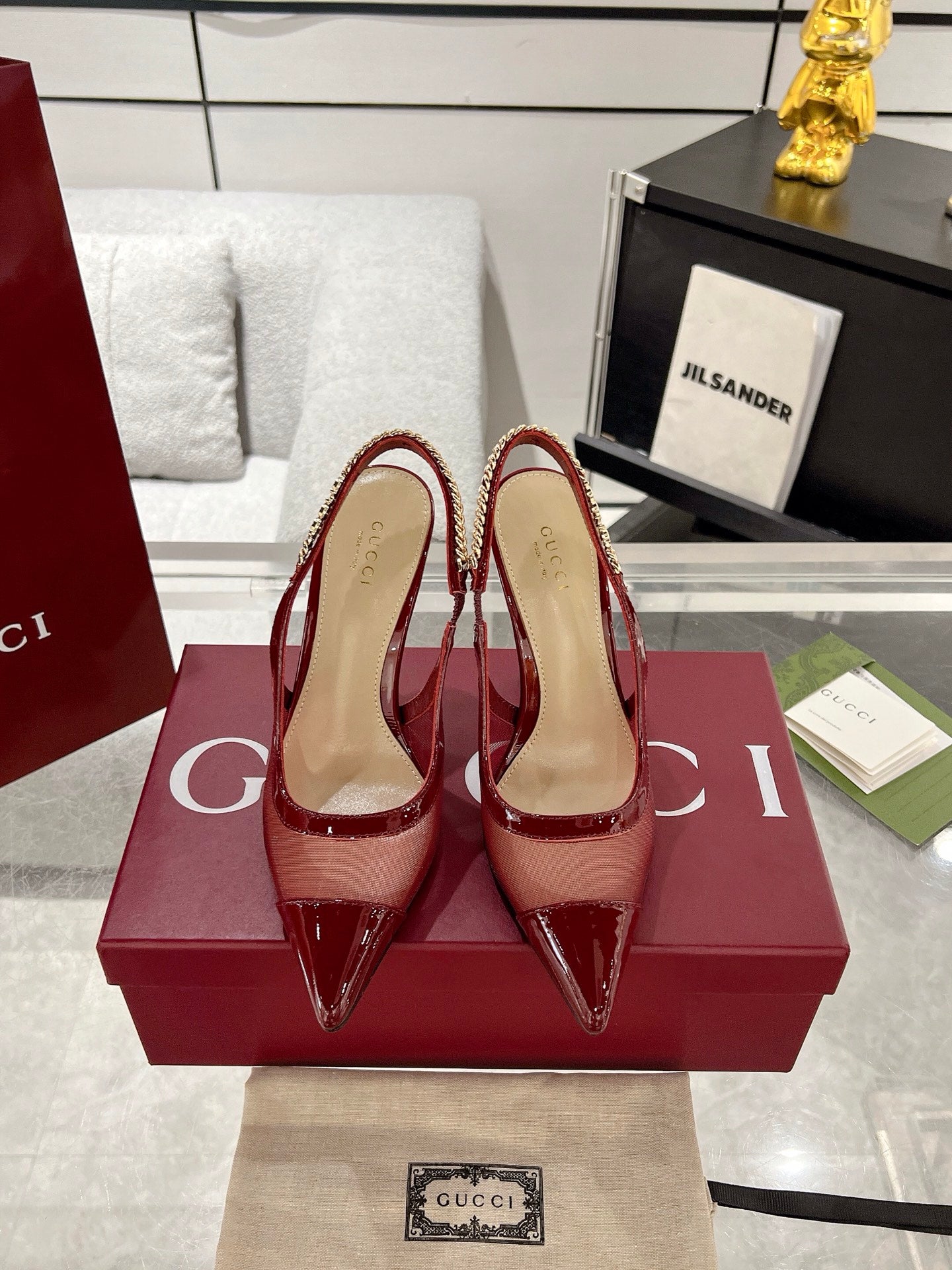 G* New Chain High Heel Sandals