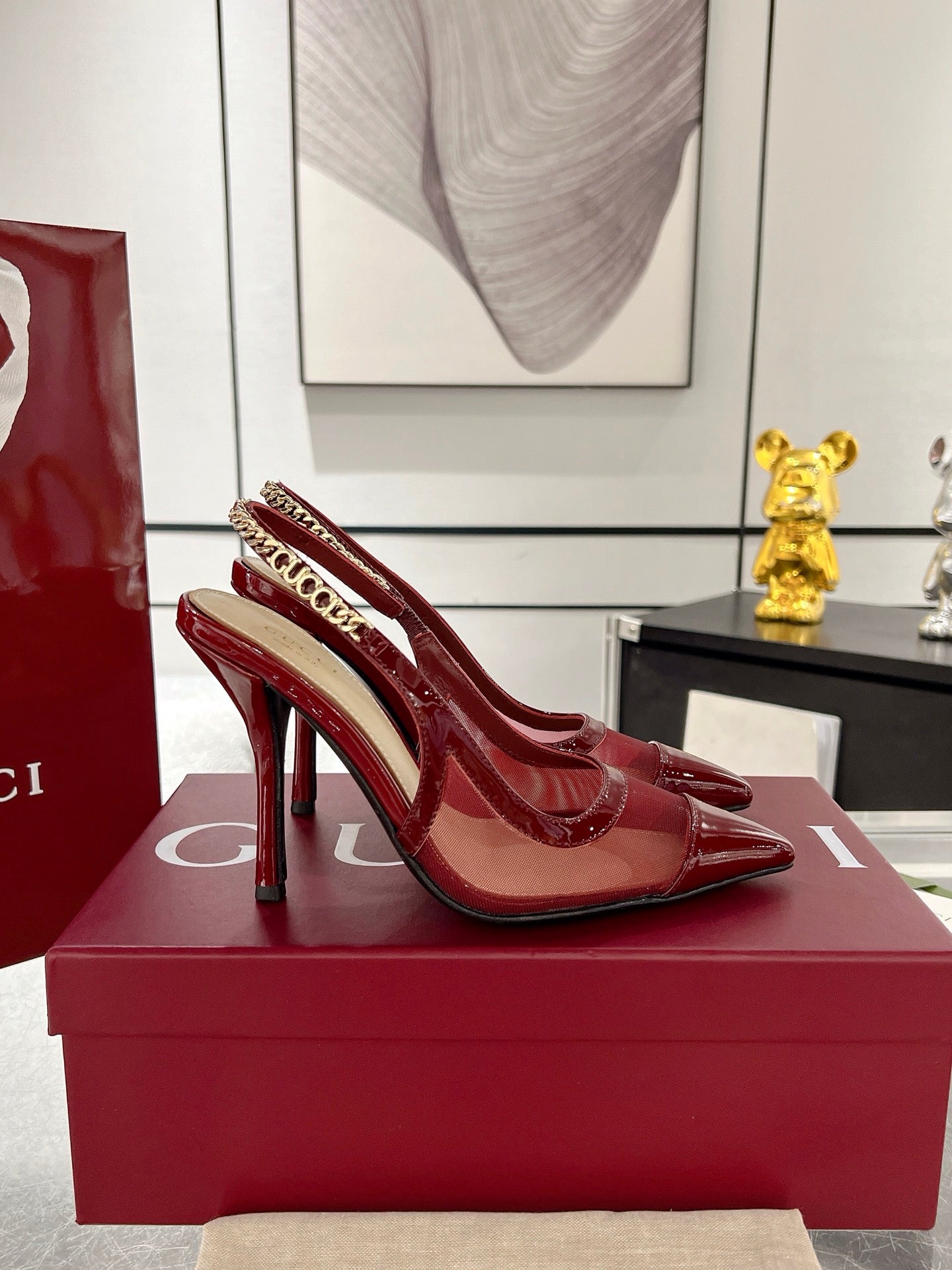 G* New Chain High Heel Sandals
