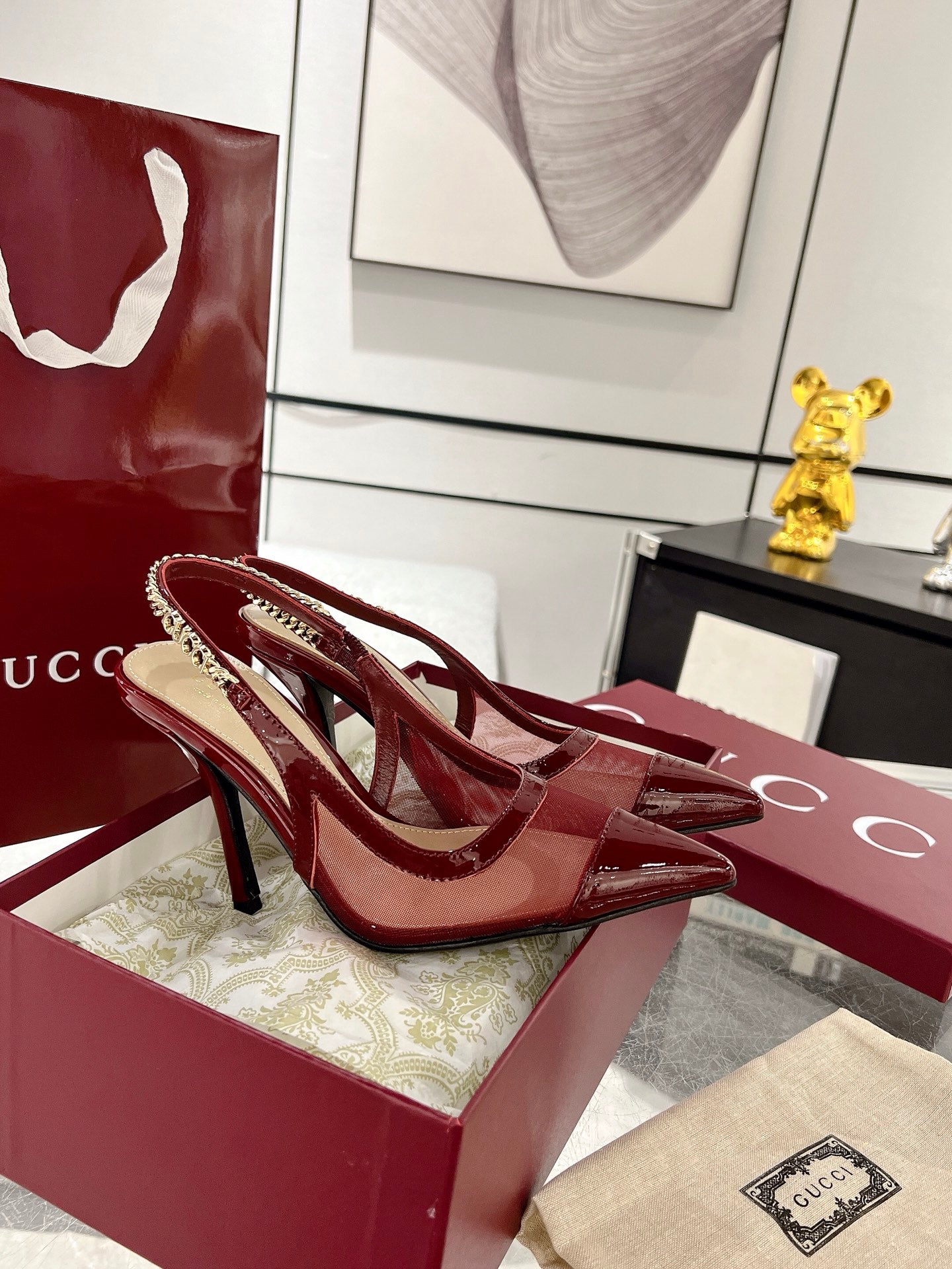 G* New Chain High Heel Sandals
