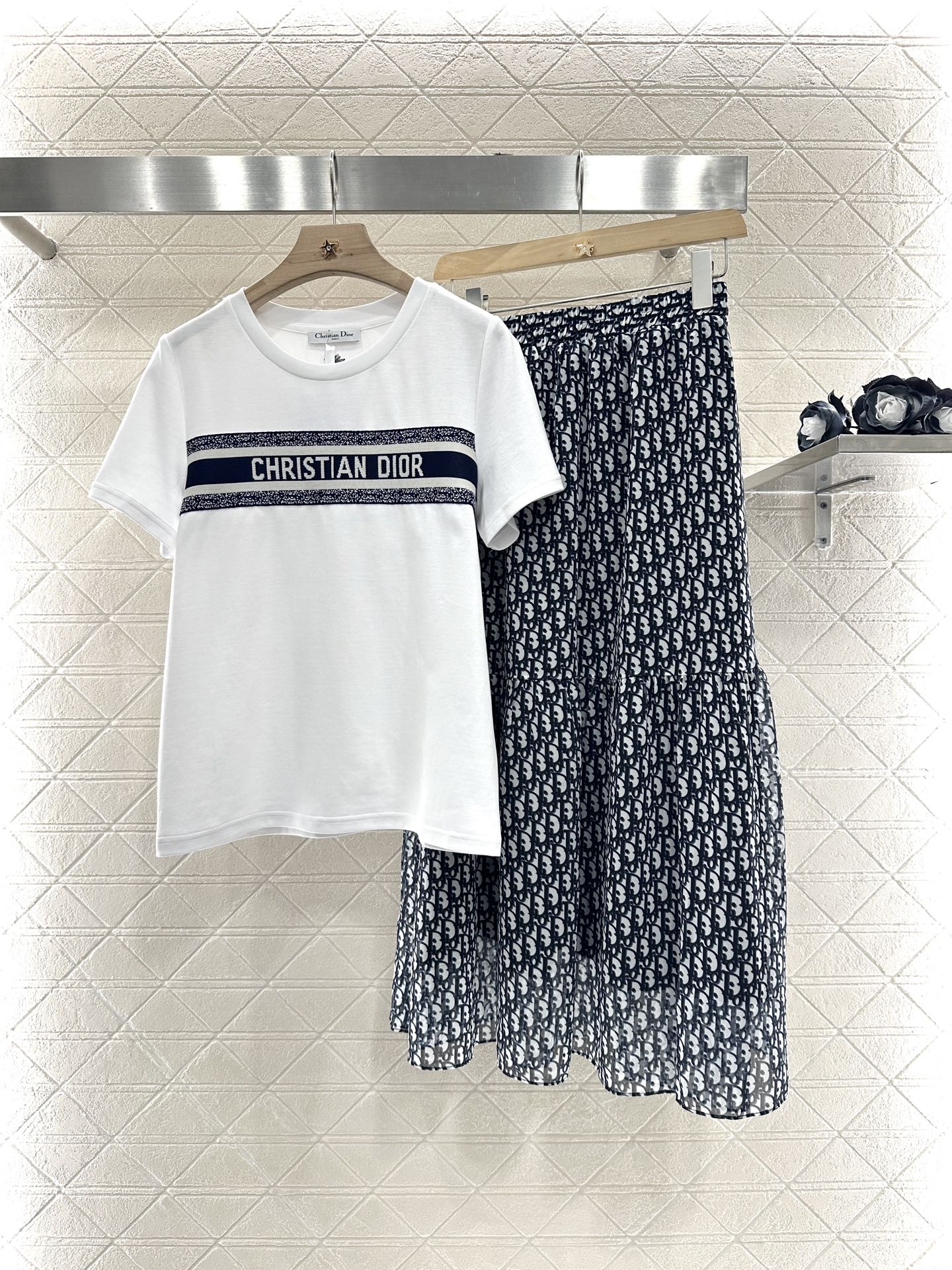 D*♥2025 new product Short-sleeved skirt suit