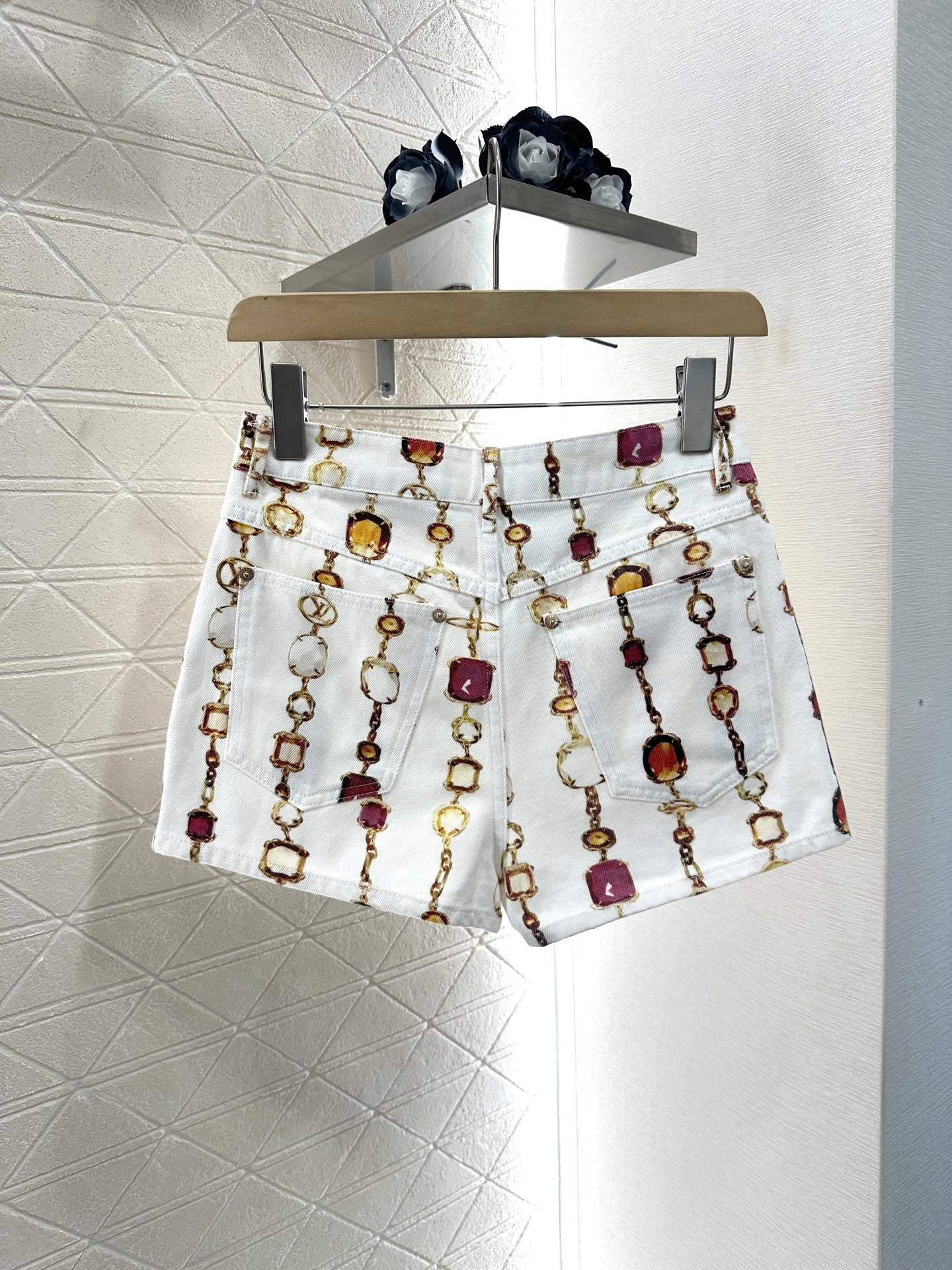 Louis *♥2025 new product Denim vest shorts set
