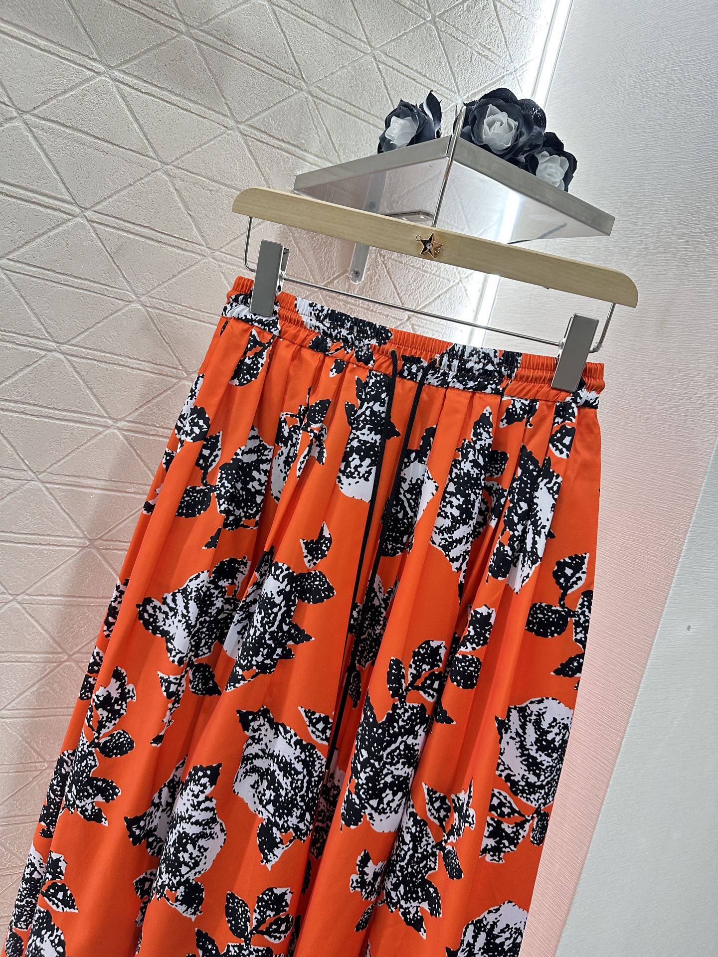 Louis *♥2025 new product Elastic floral skirt