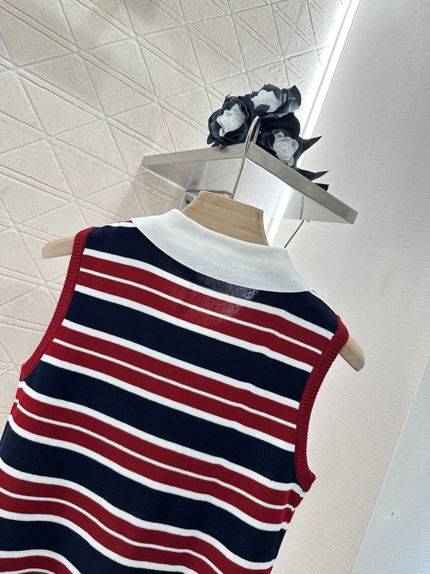 C*♥2025 new product Lapel knitted vest