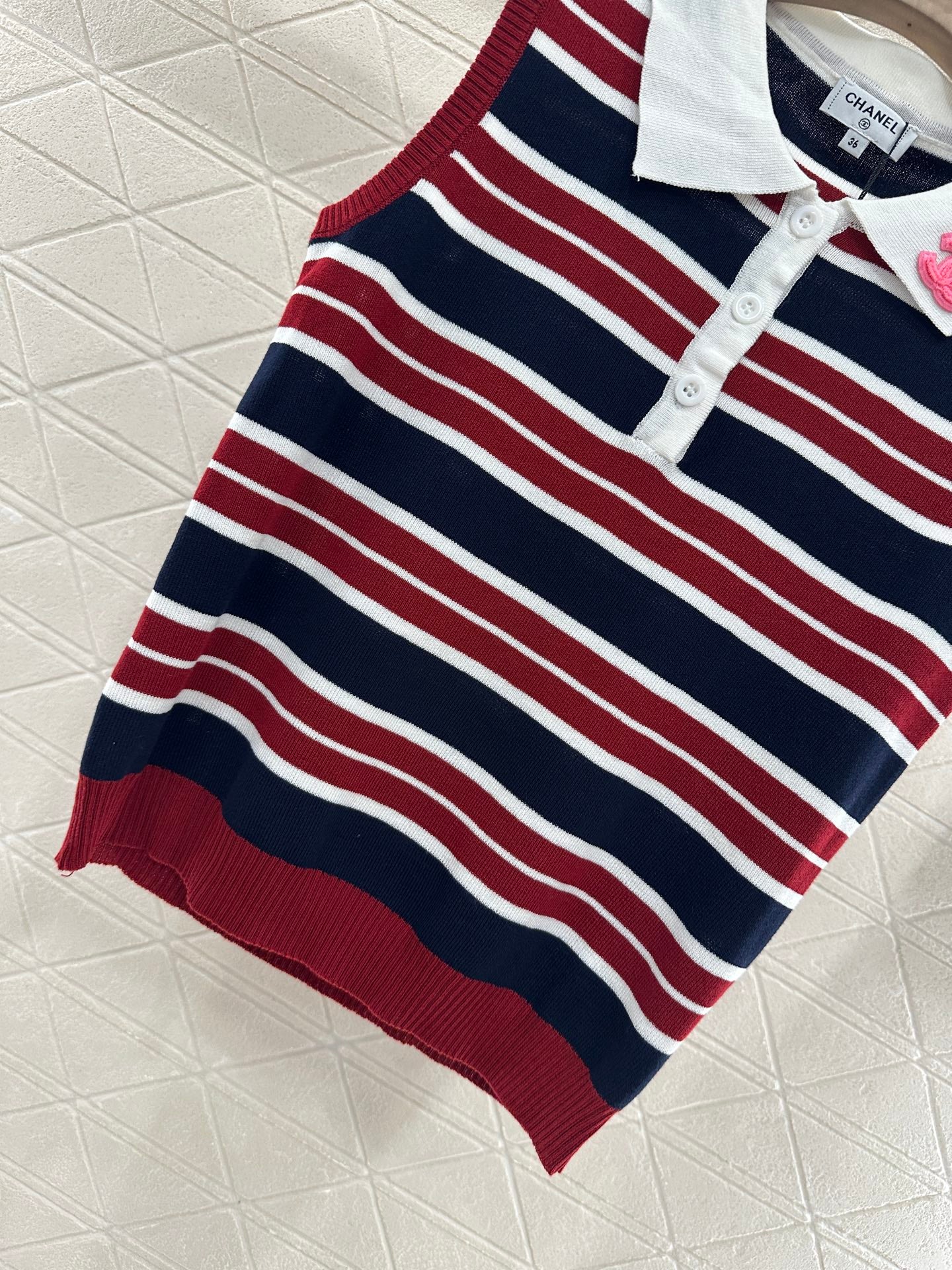 C*♥2025 new product Lapel knitted vest