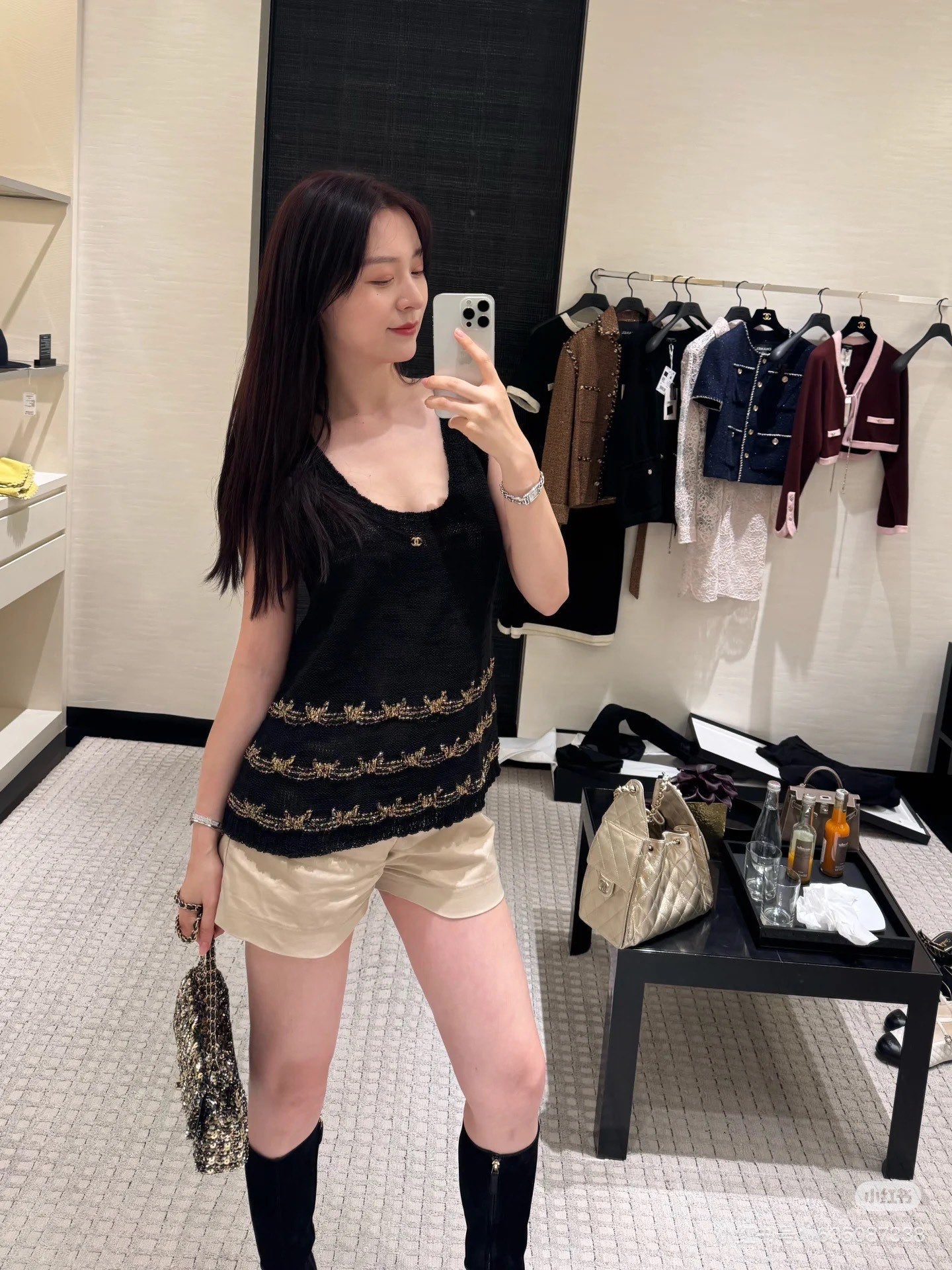 C*♥2025 new product Embroidered knitted vest