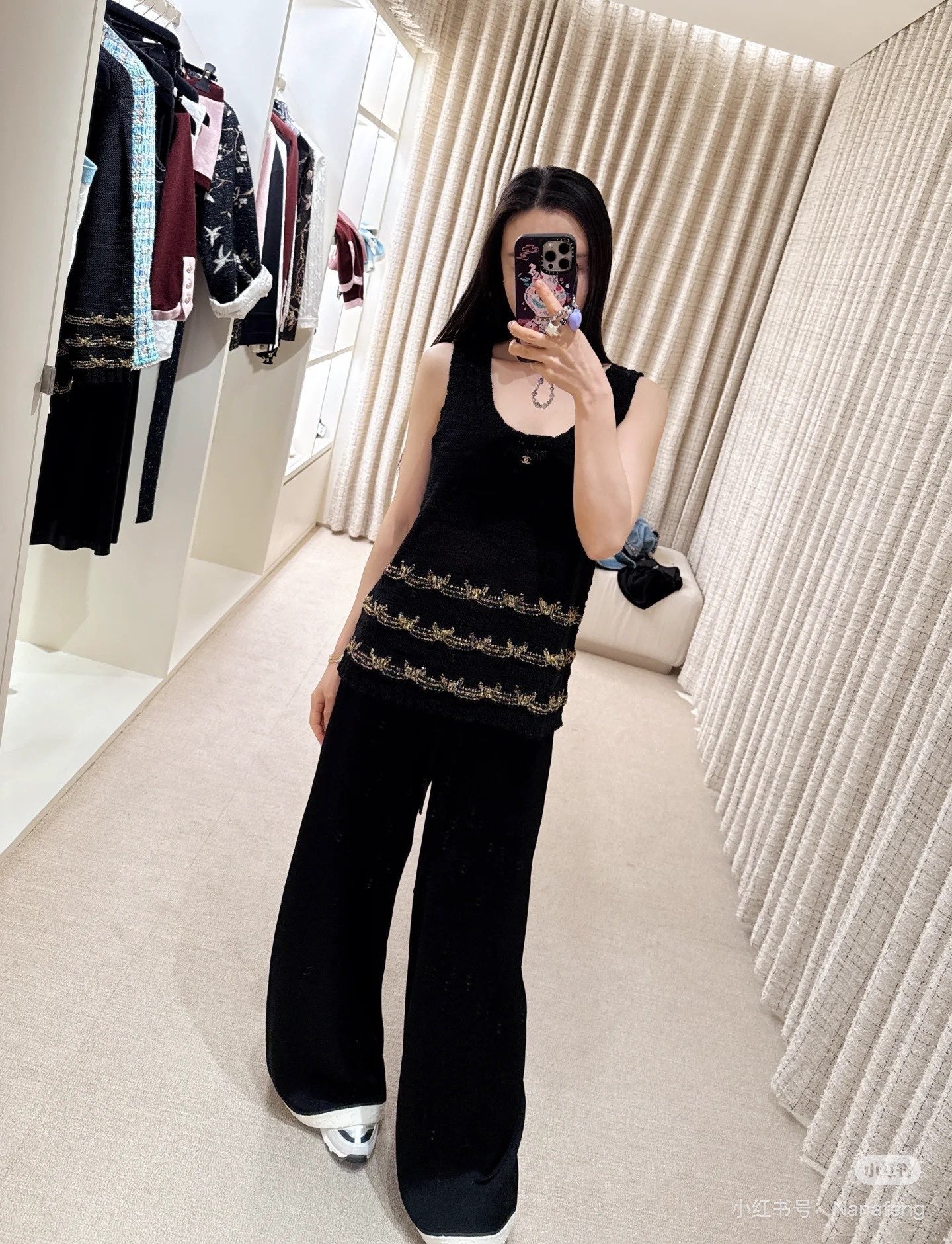 C*♥2025 new product Embroidered knitted vest