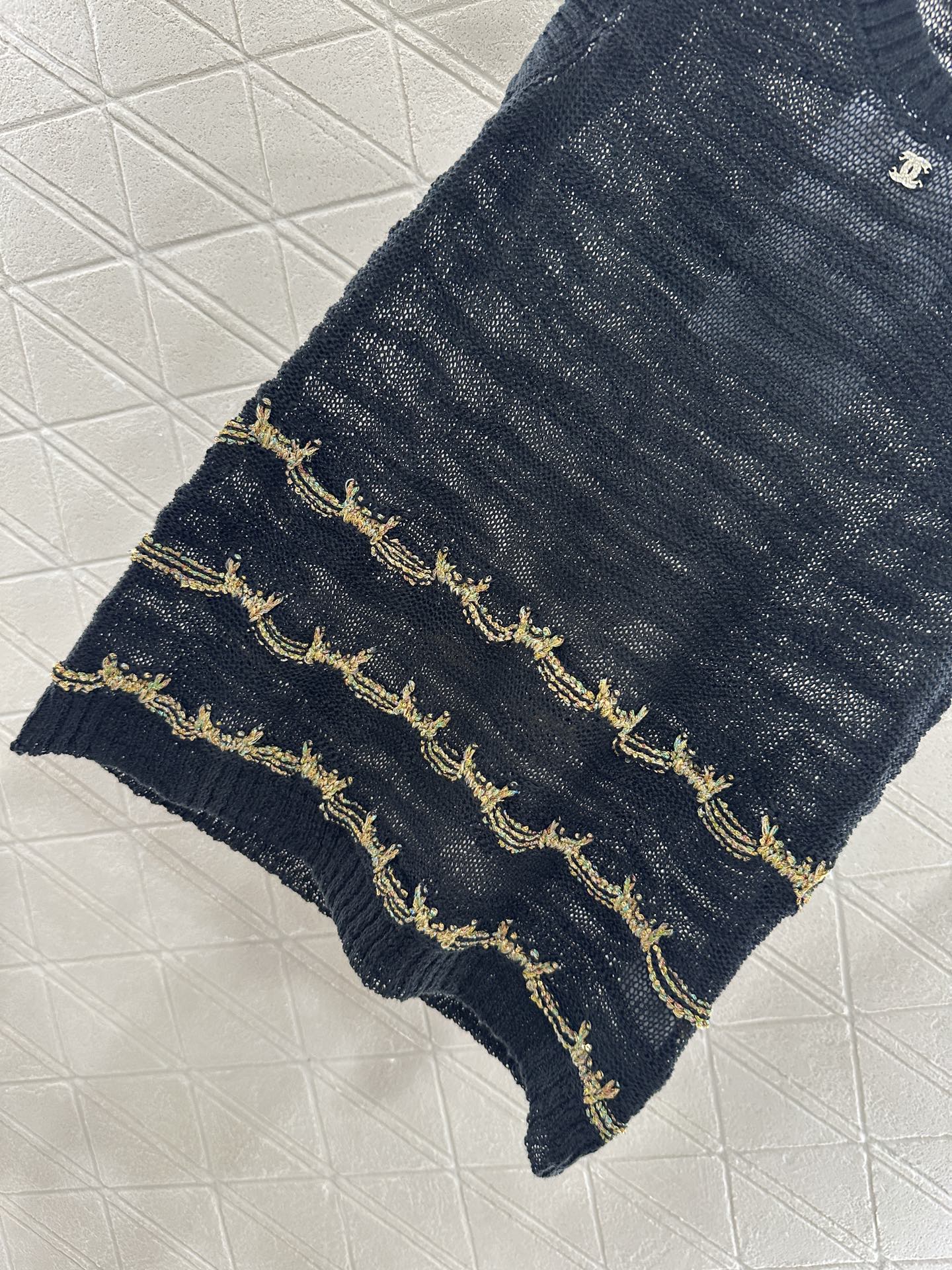 C*♥2025 new product Embroidered knitted vest